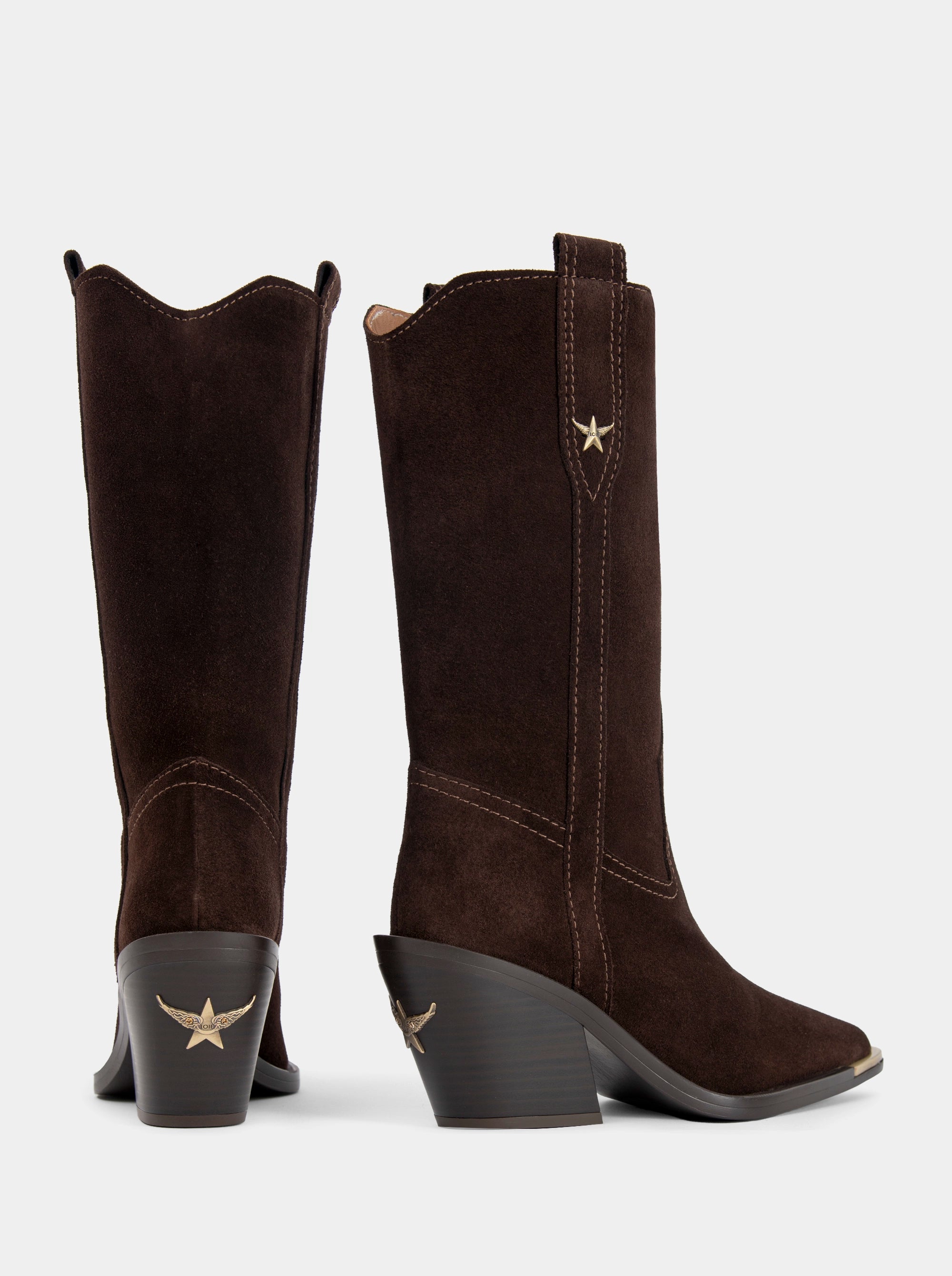 NOVA BROWN SUEDE BOOTS