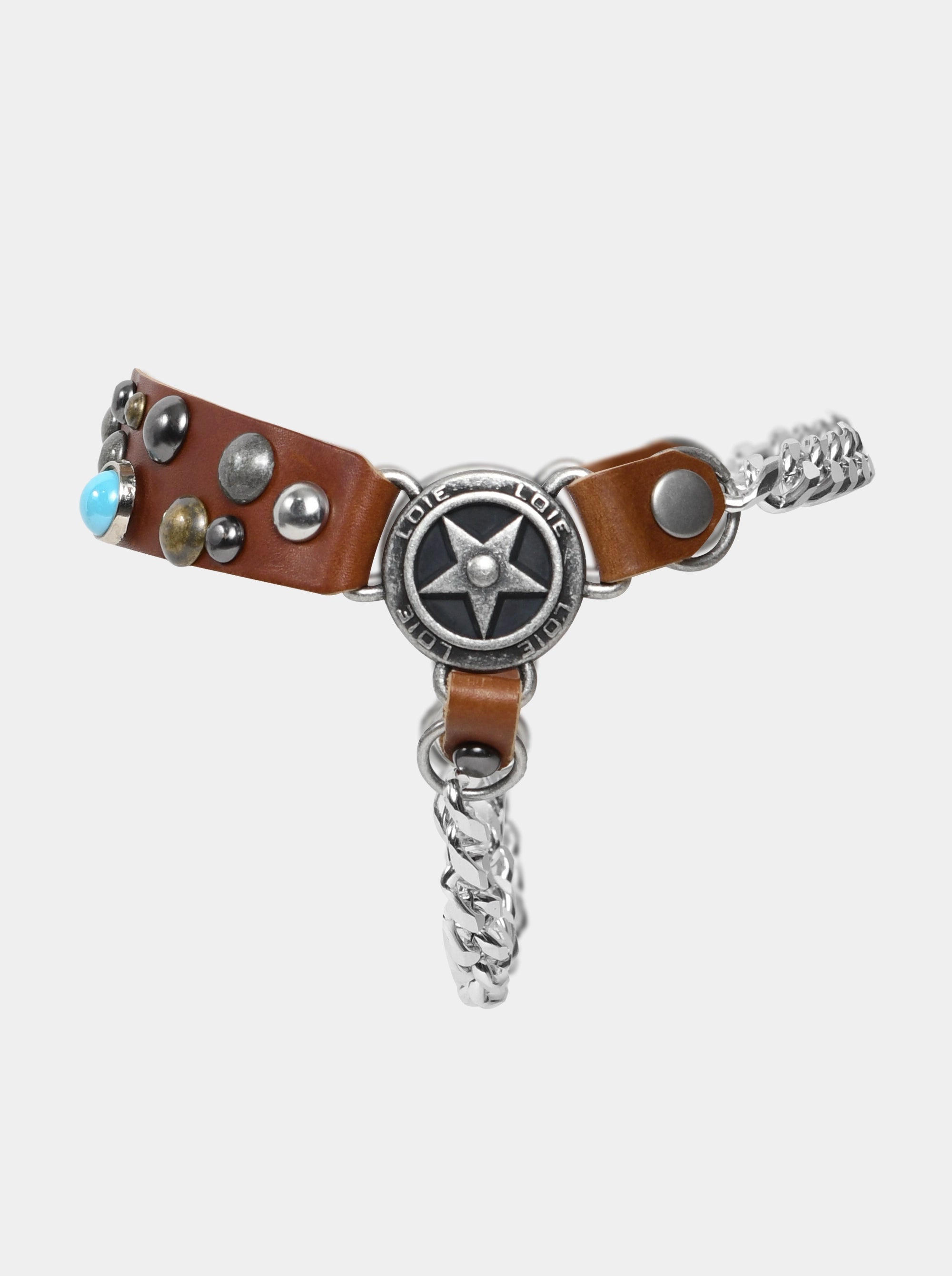 OPIUM BROWN LEATHER BELT