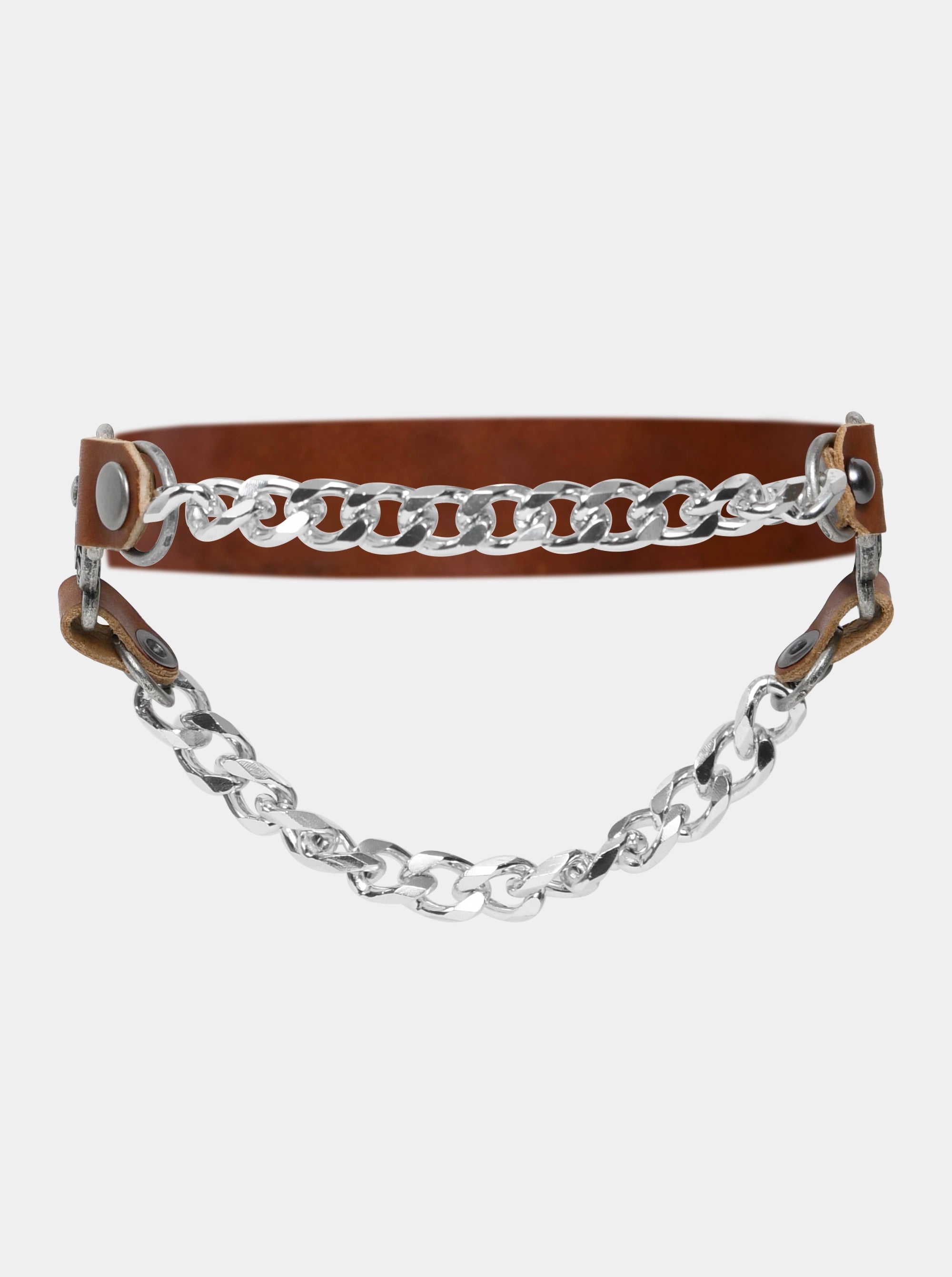 OPIUM BROWN LEATHER BELT