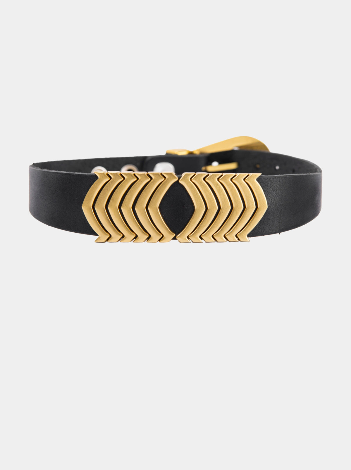 OREGON BLACK LEATHER BELT
