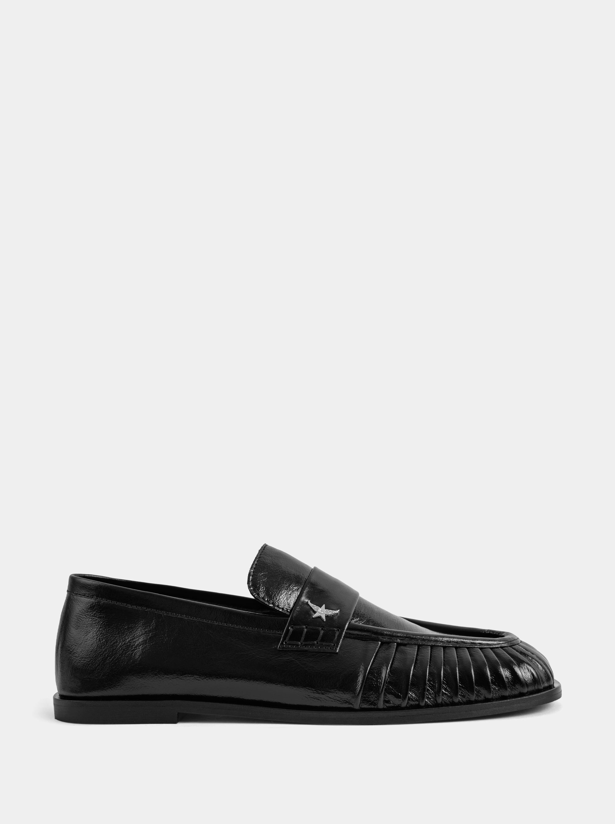 PESO BLACK LEATHER SHOES