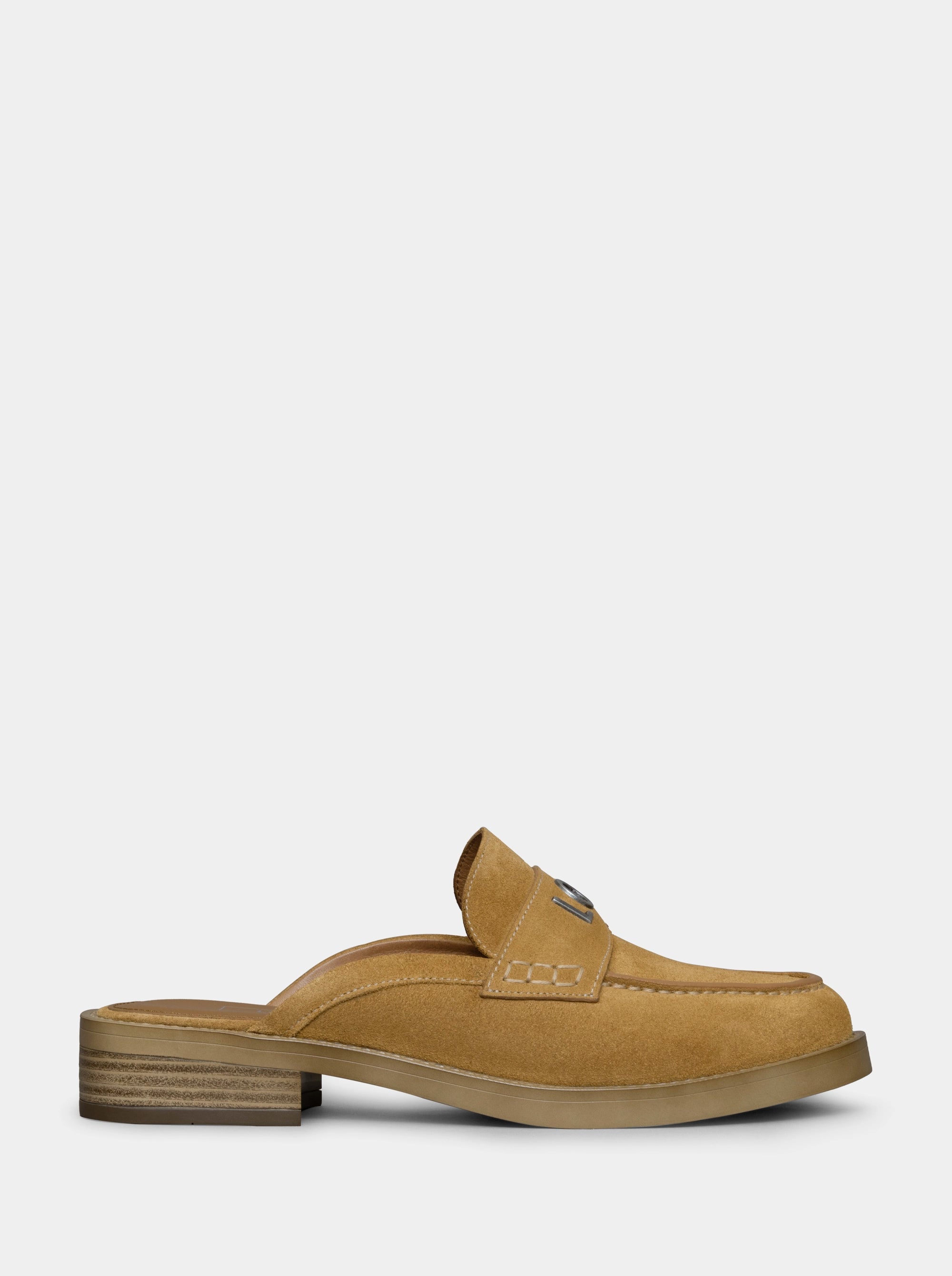 PEPE CAMEL SUEDE SLIPPERS