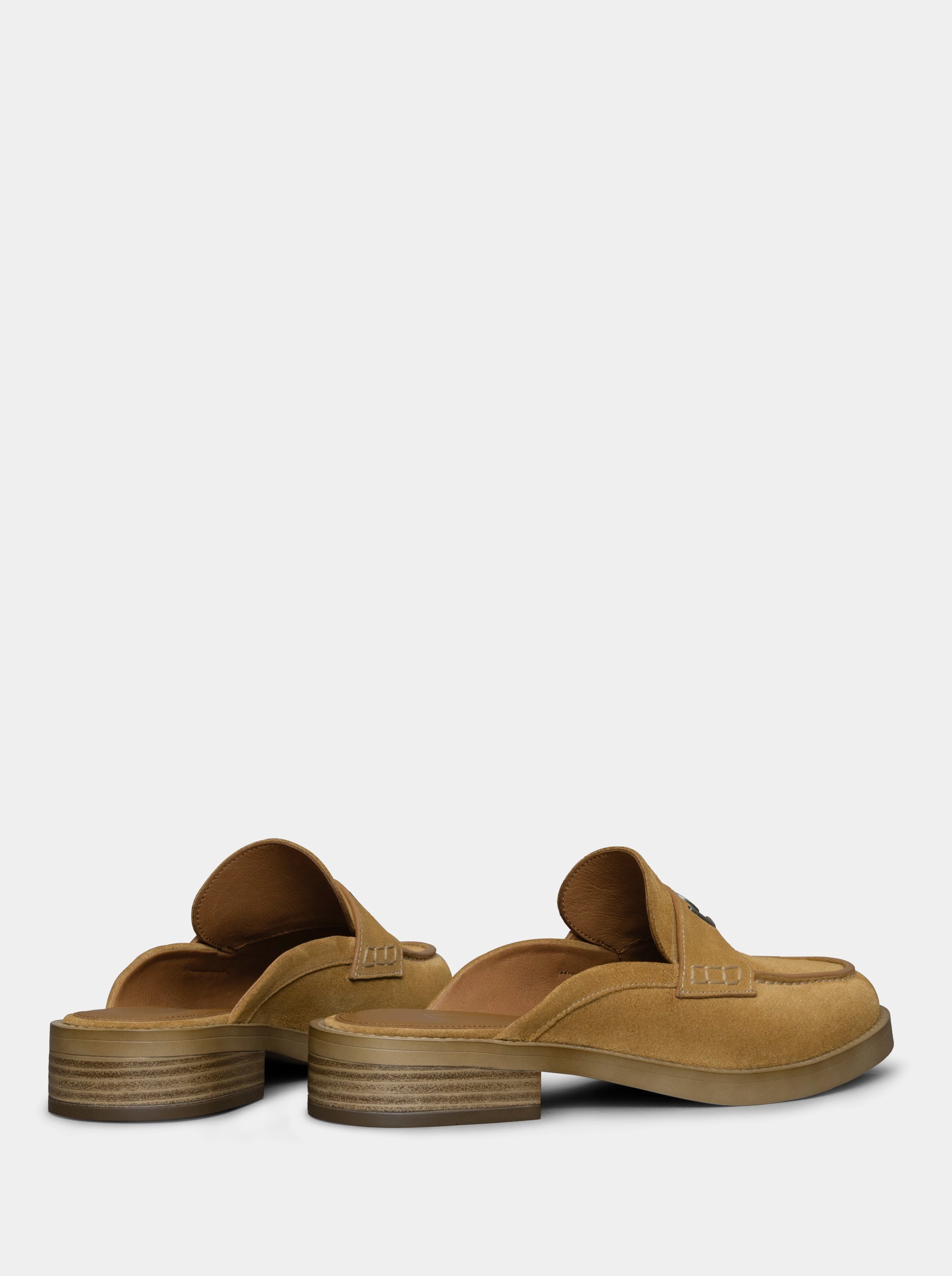 PEPE CAMEL SUEDE SLIPPERS