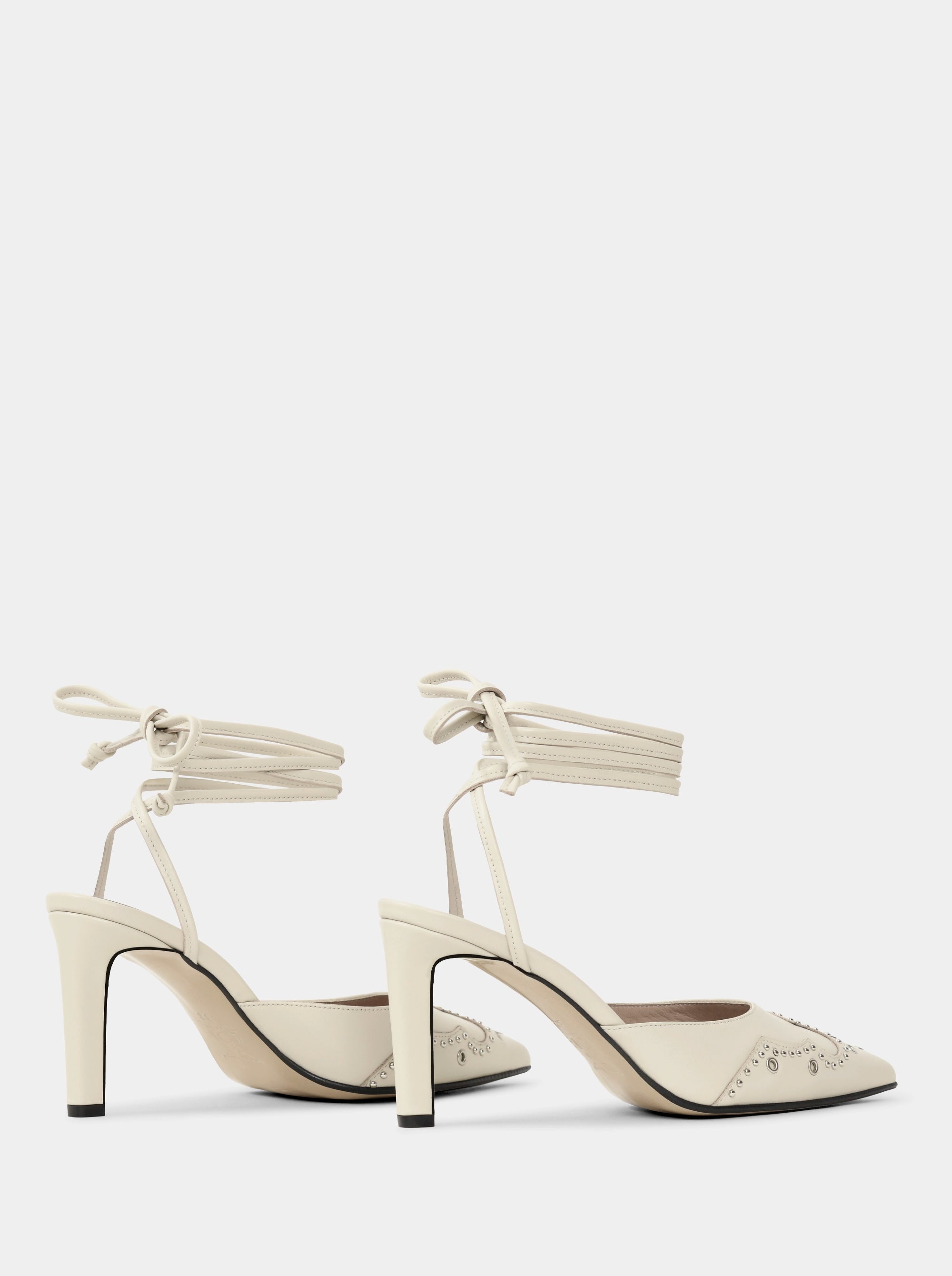 PERLA BEIGE LEATHER SLIPPERS
