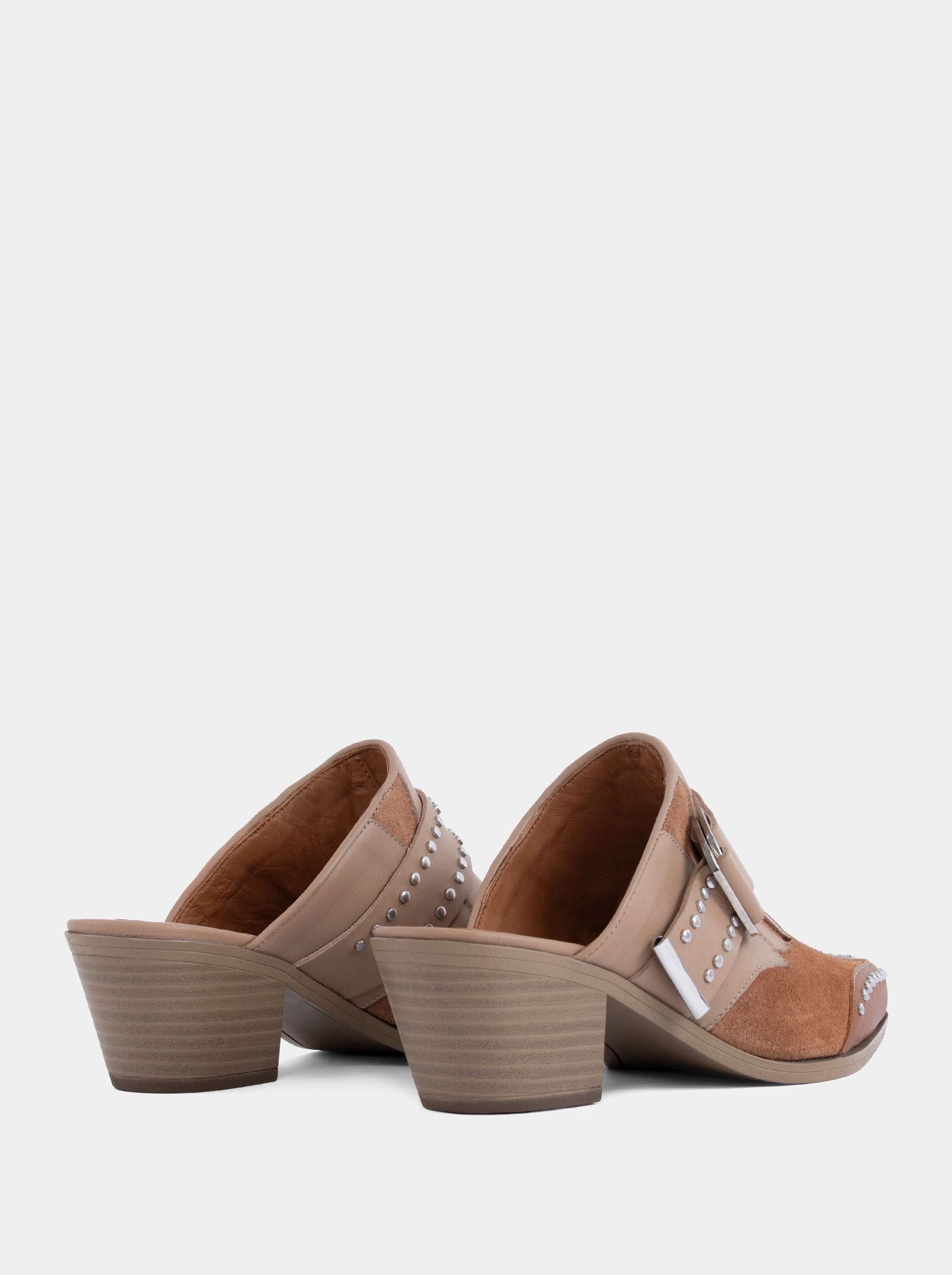 PERY MULES CINNAMON SUEDE SLIPPERS