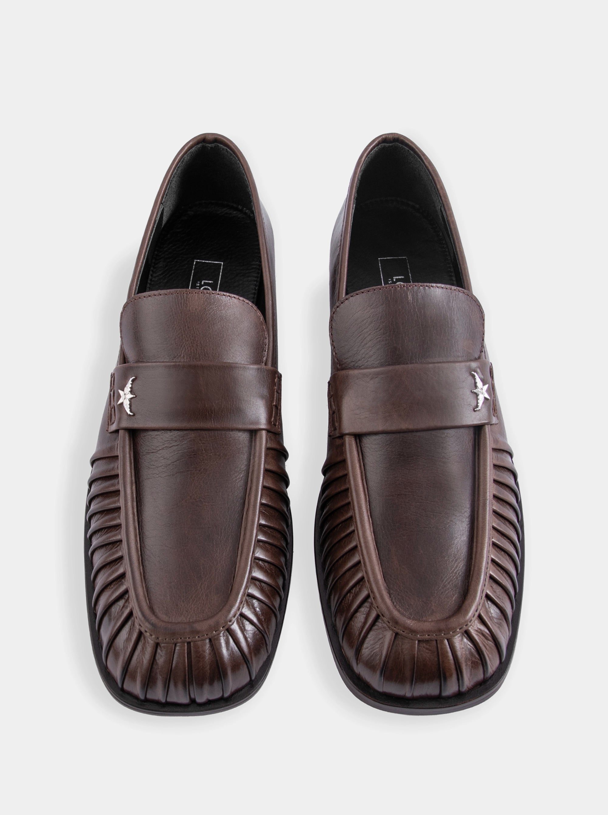 PESO BROWN LEATHER SHOES
