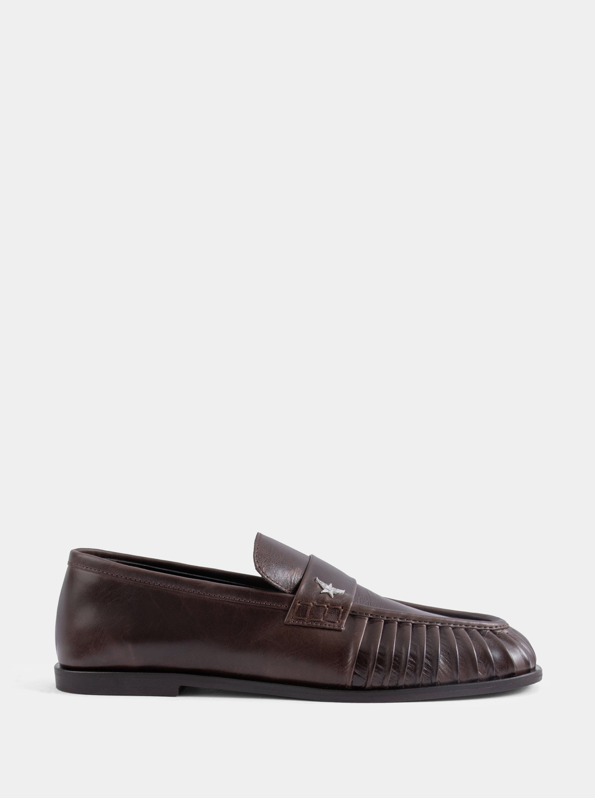 PESO BROWN LEATHER SHOES