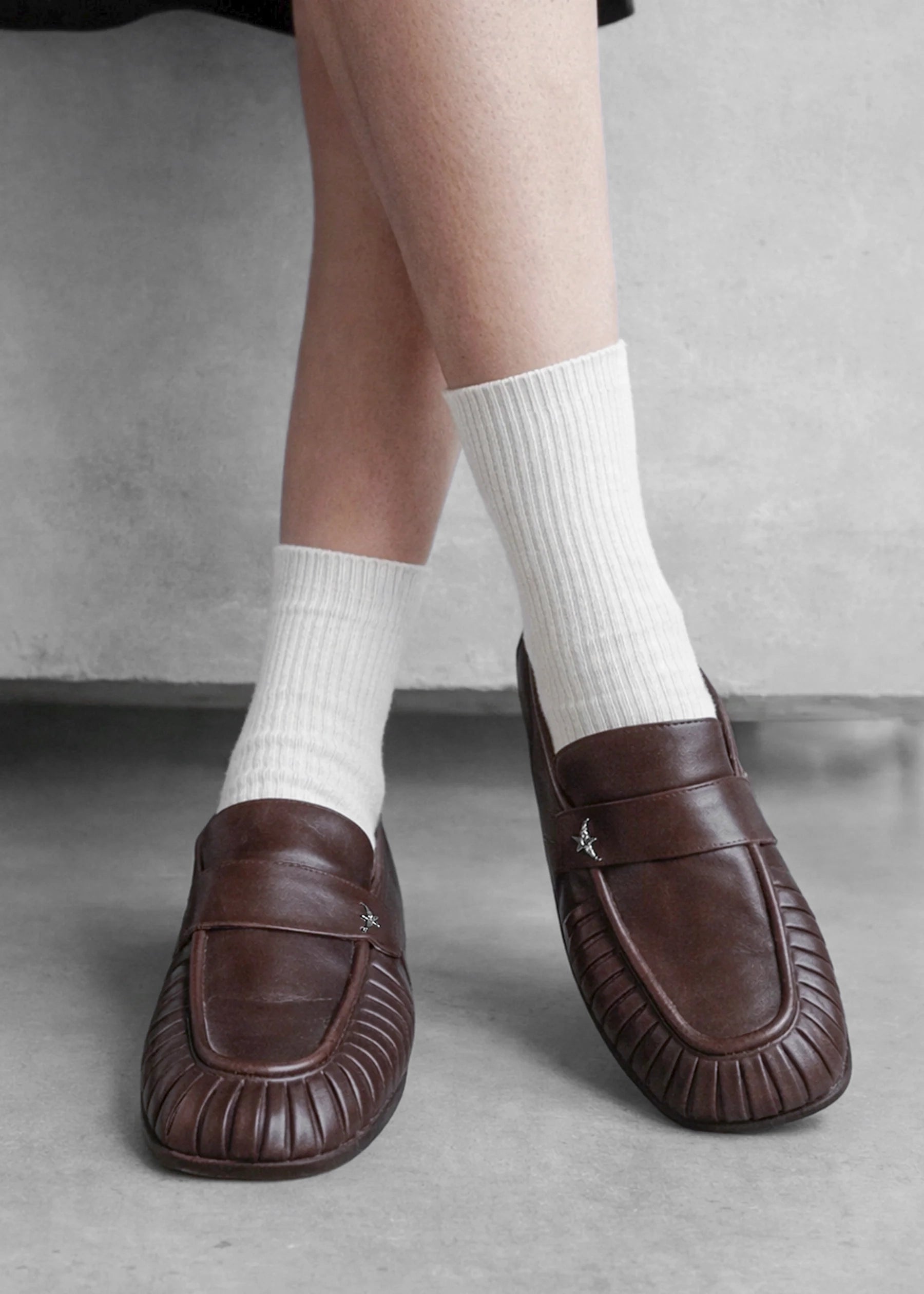 PESO BROWN LEATHER SHOES