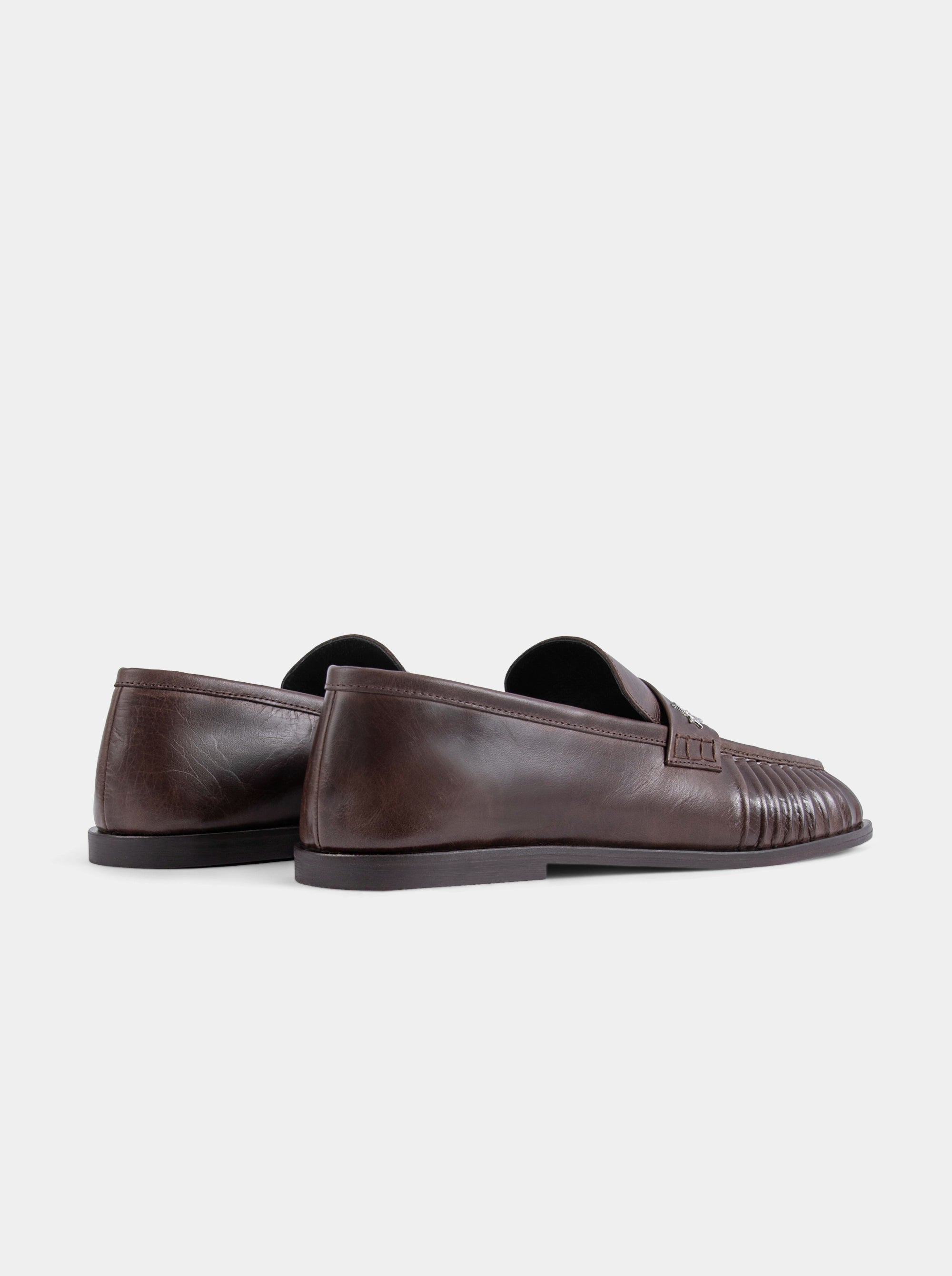 PESO BROWN LEATHER SHOES