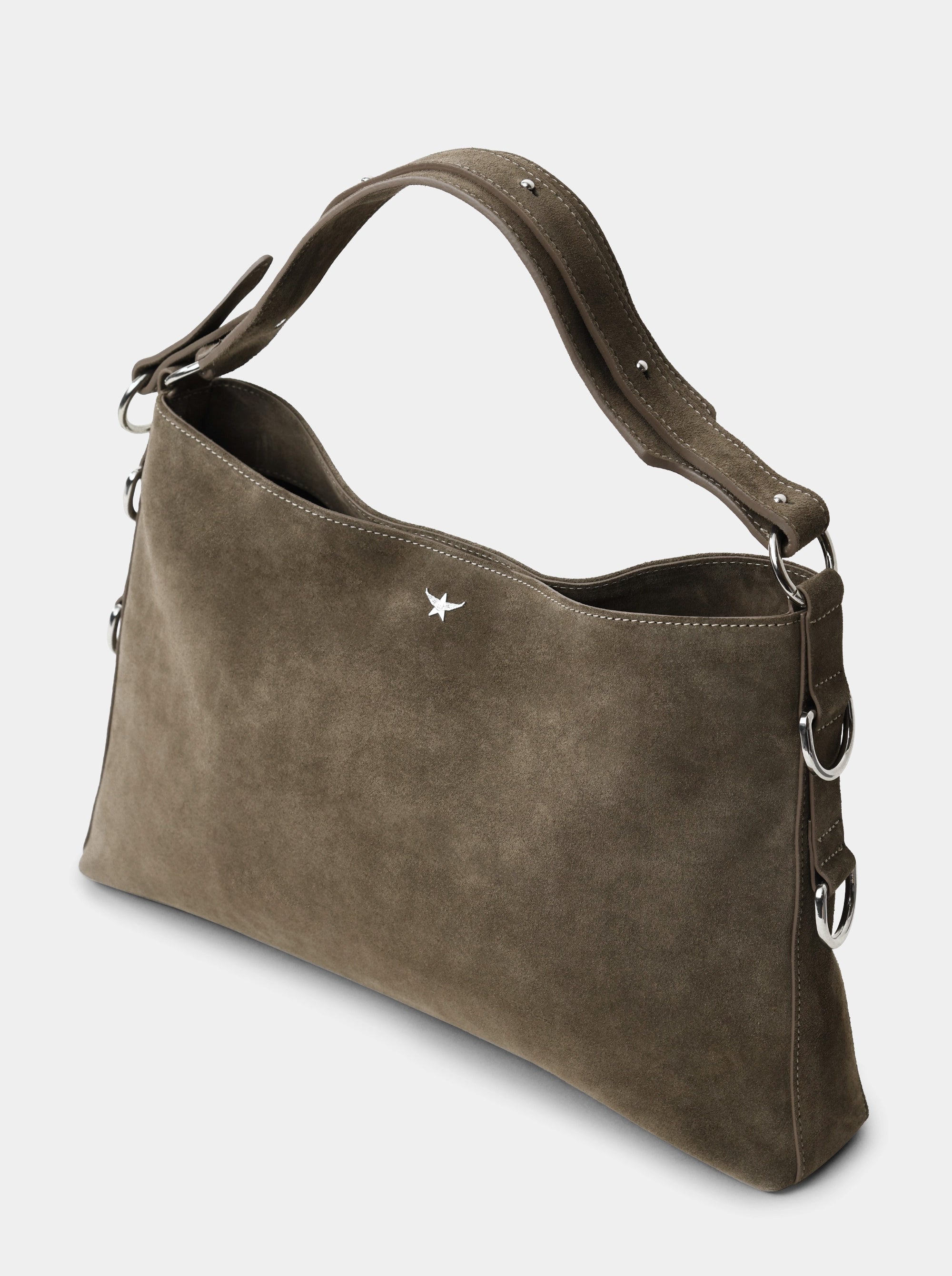 POUCH MERLOT SUEDE BAG