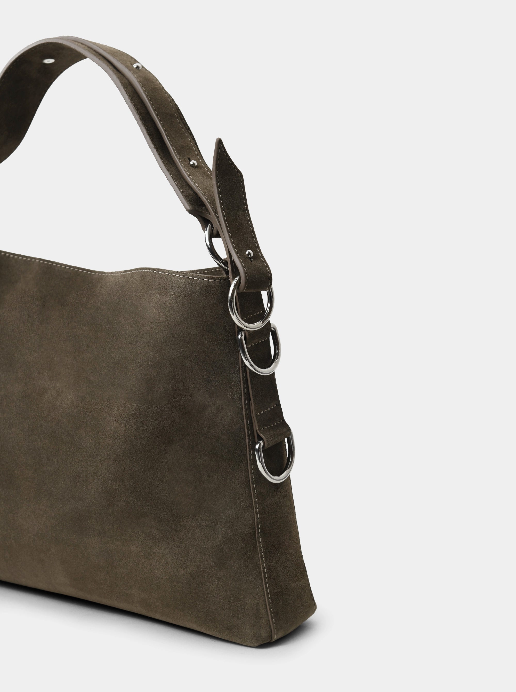 POUCH MERLOT SUEDE BAG