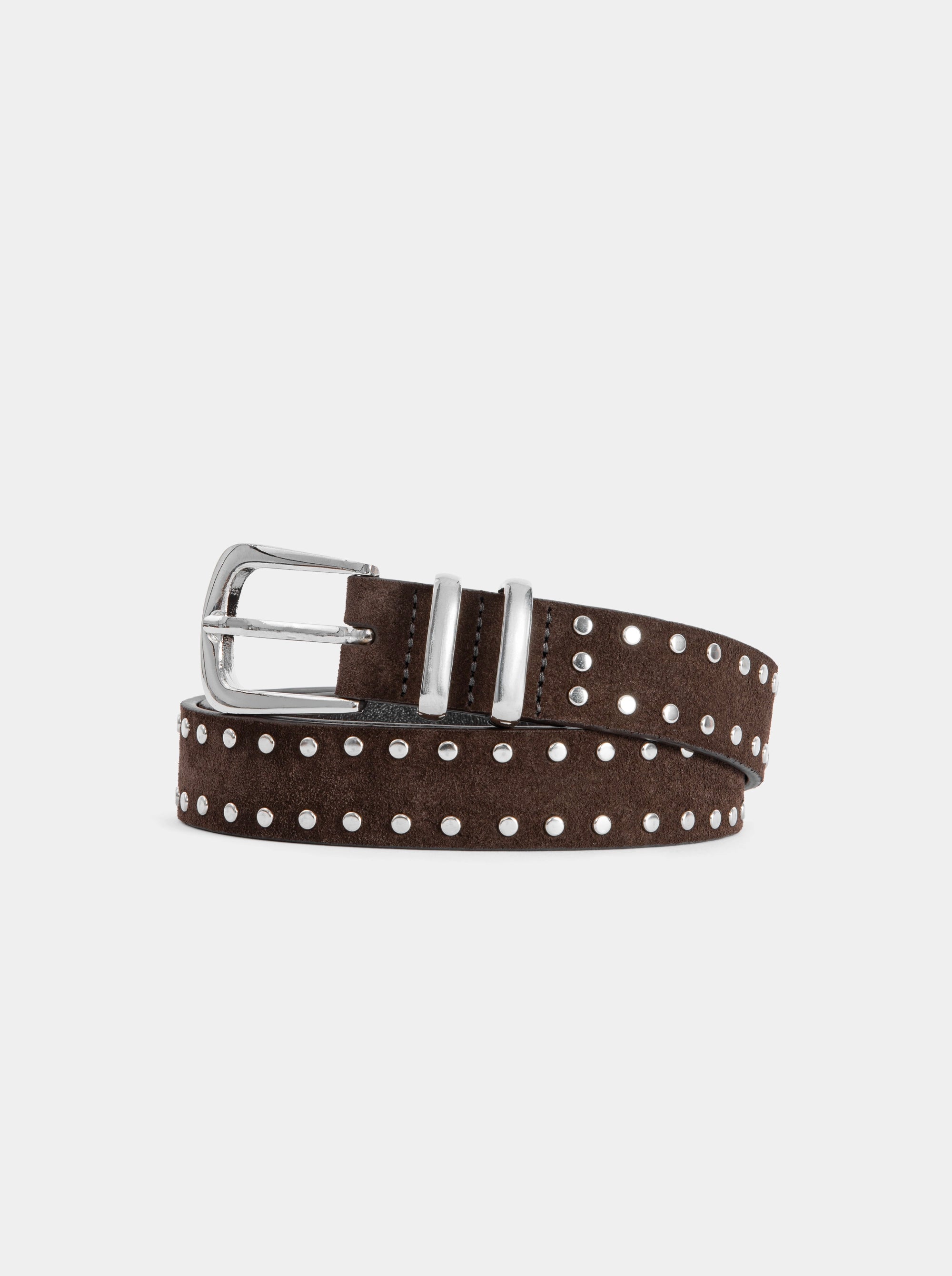 PRIMA BROWN SUEDE BELT