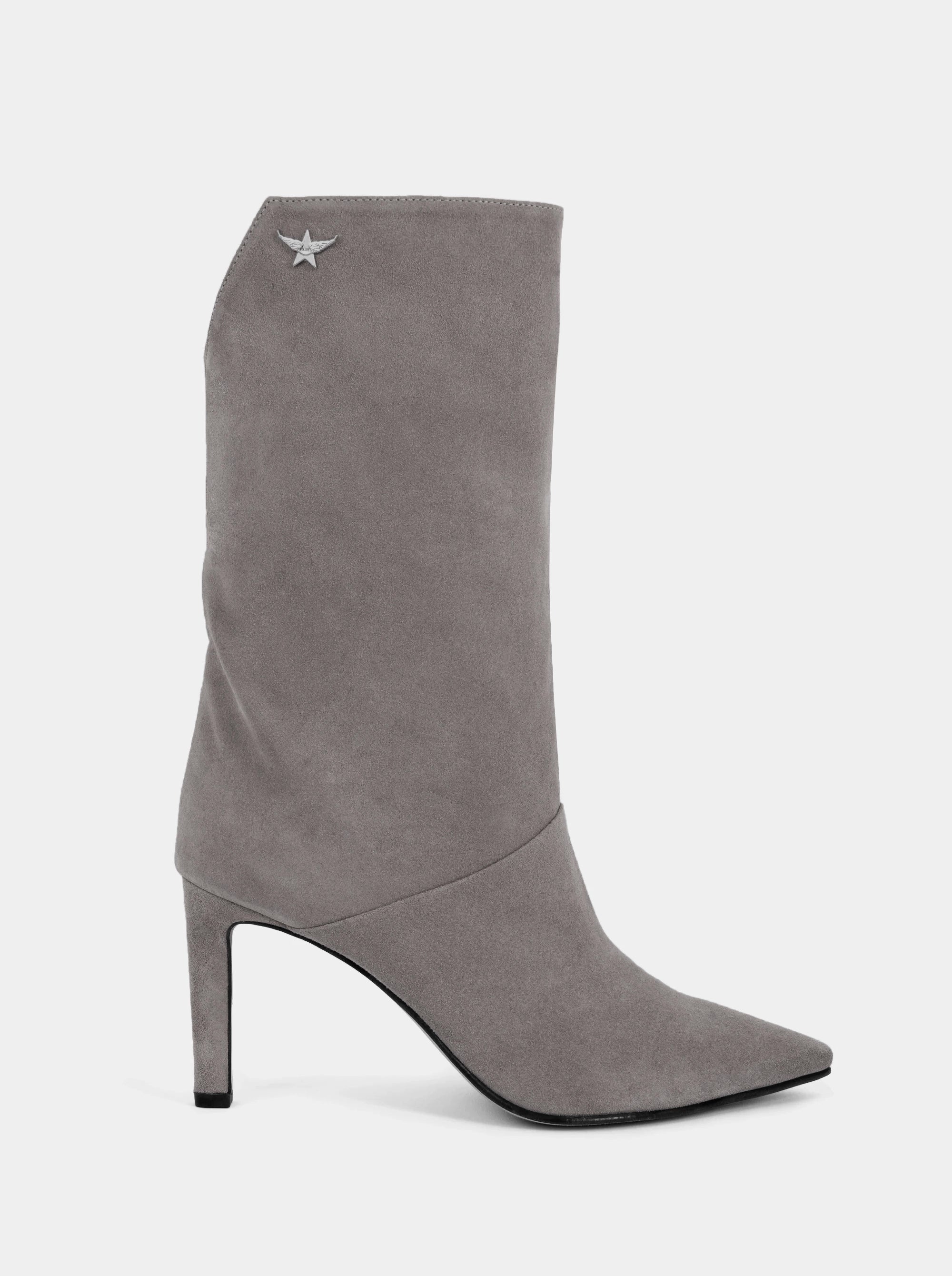 ROSSO GRAY SUEDE BOOTIES