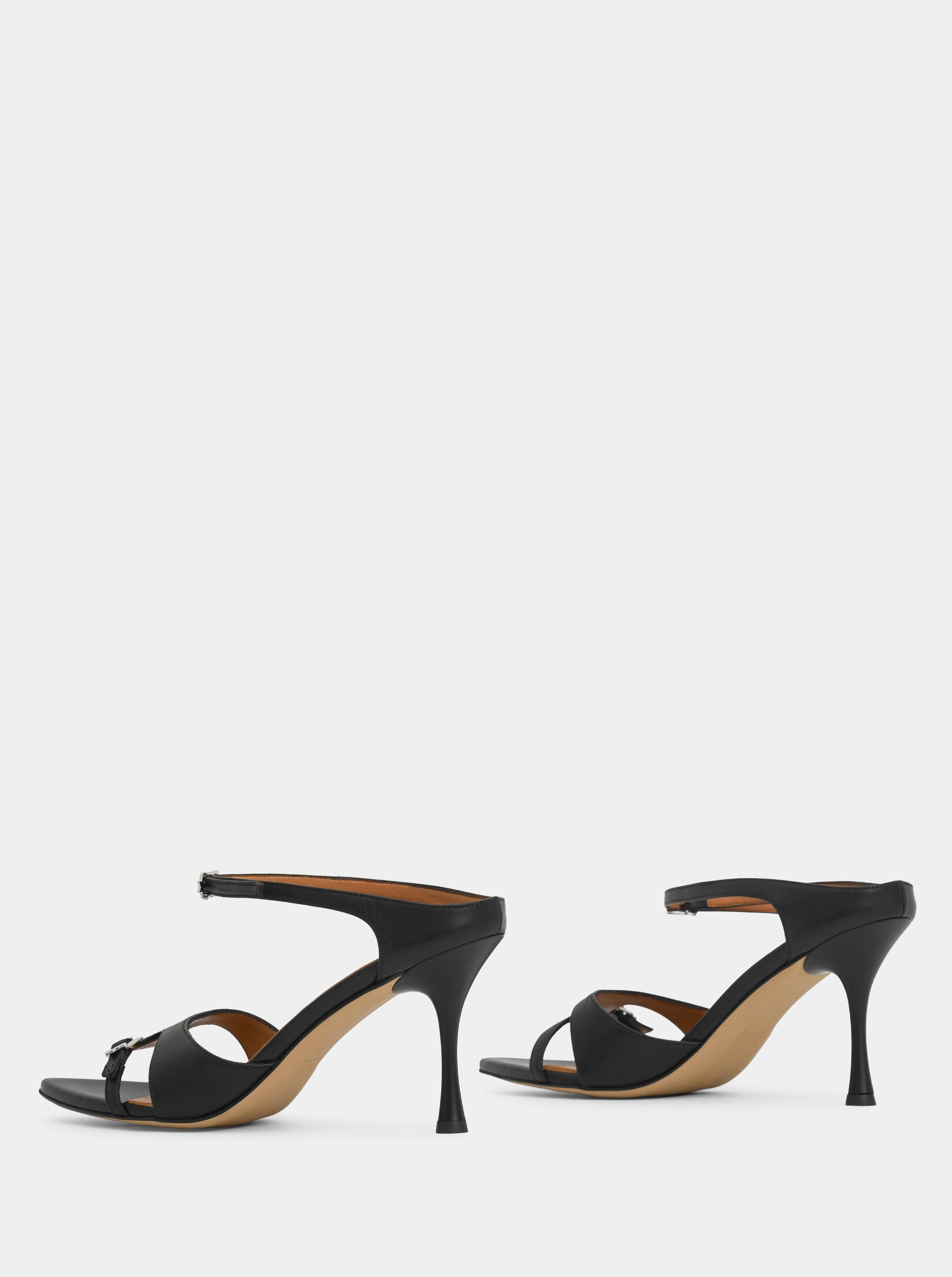 ROUGE BLACK LEATHER PUMPS