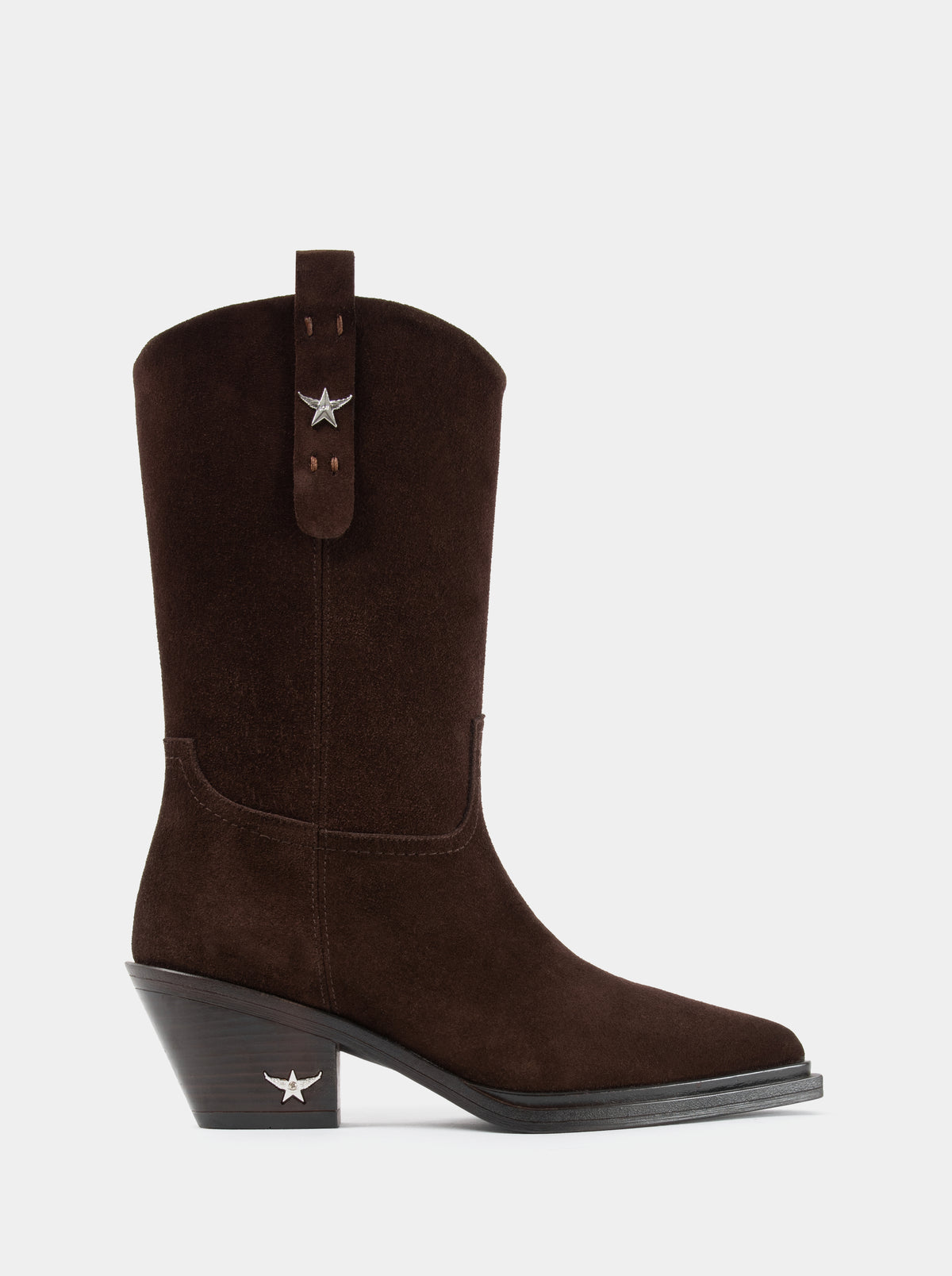 ELENORA BLACK LEATHER BOOTS