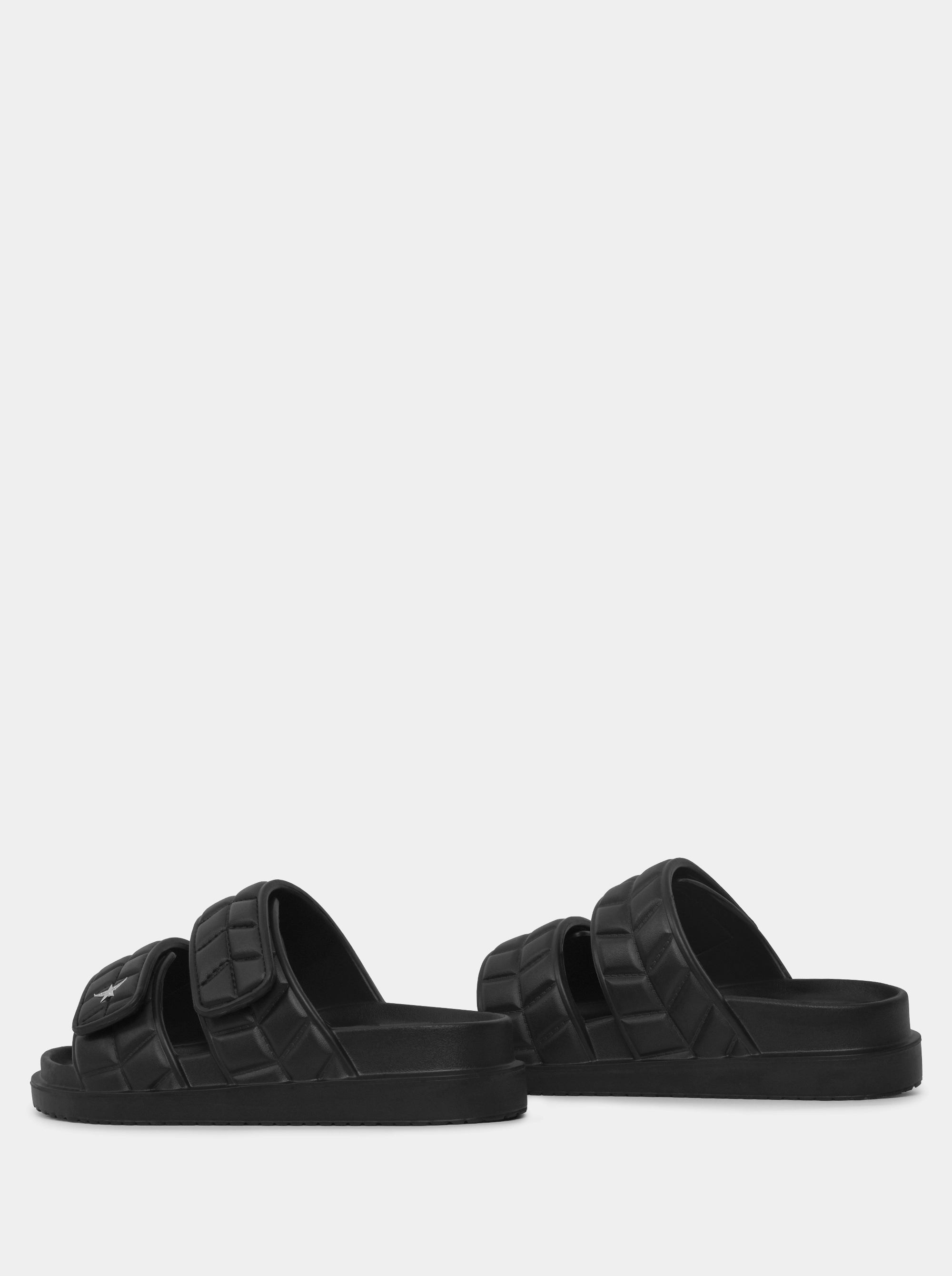 RYKER BEACH BLACK SLIPPERS