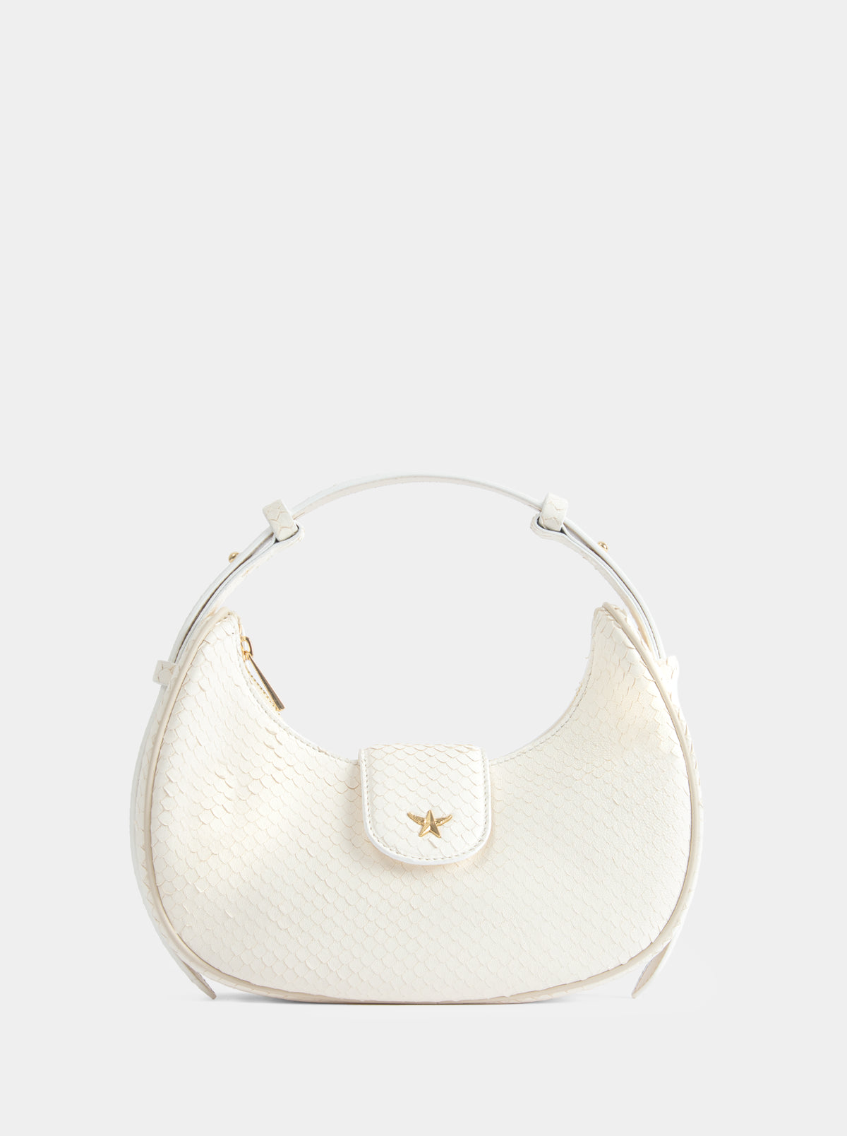 SANDRA MINI BLACK CROCO PATENT BAG