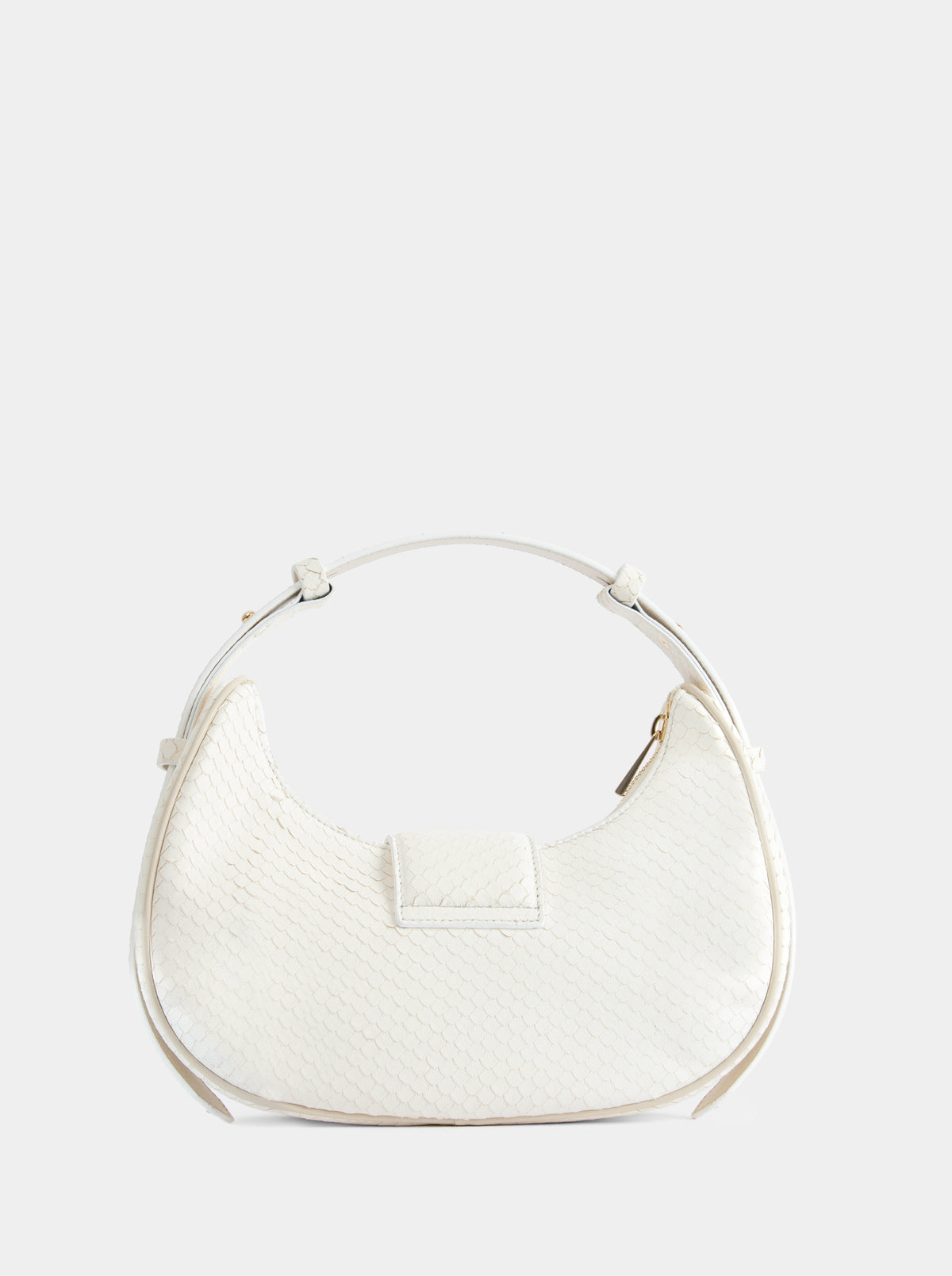 SANDRA MINI BLACK CROCO PATENT BAG
