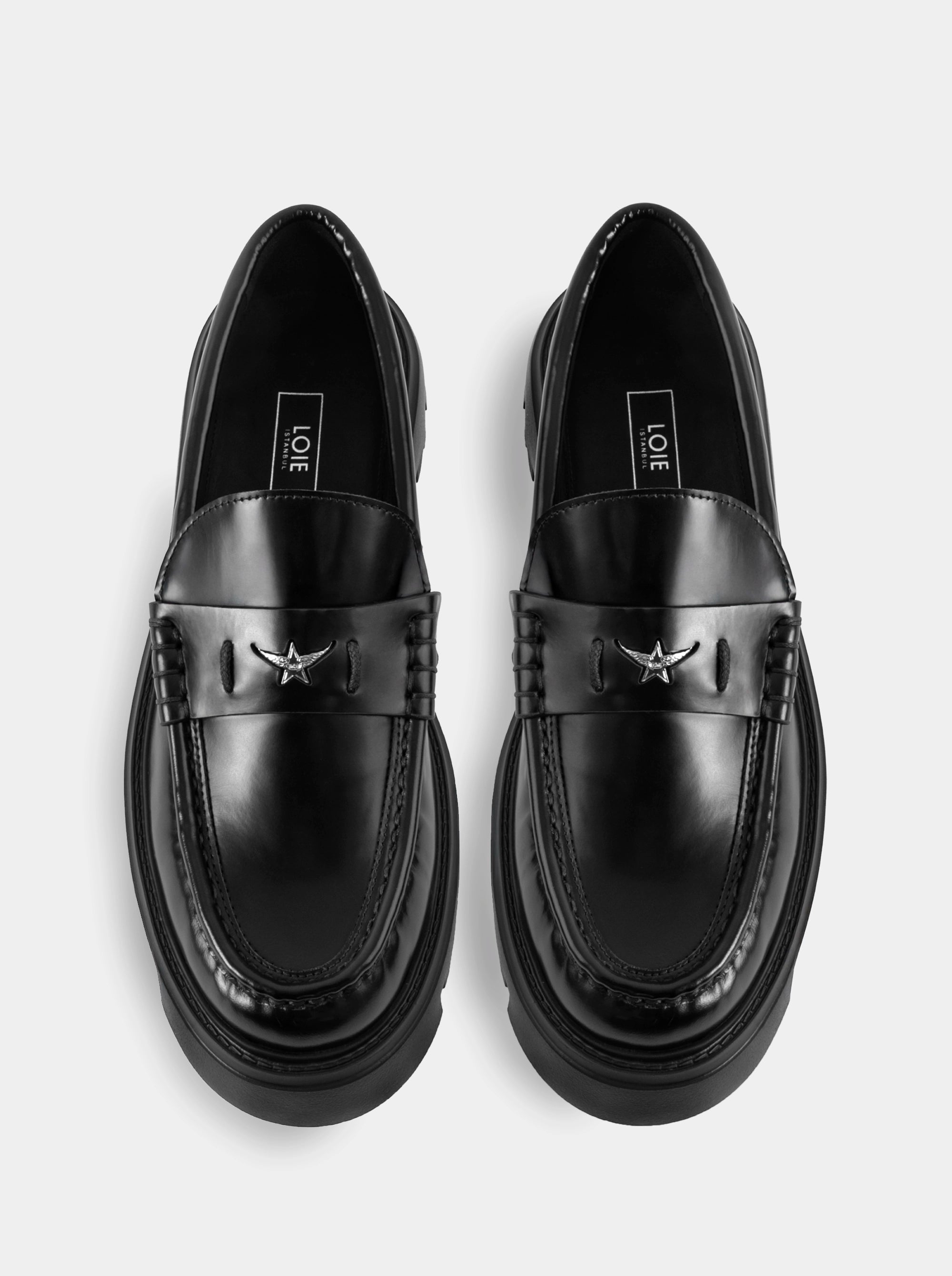 SANSA BLACK BRUSHED SHOES