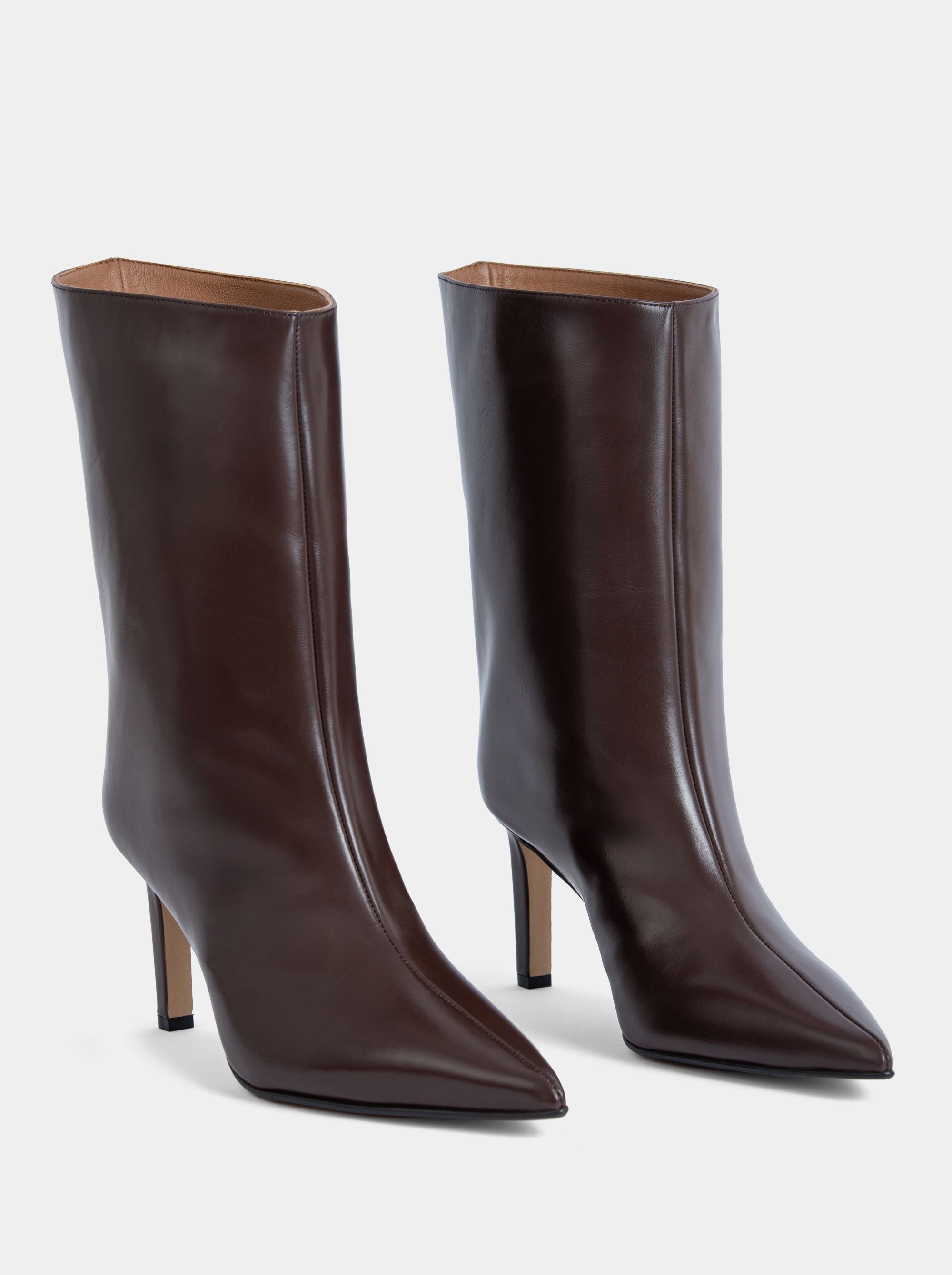 SANTA DARK BROWN BRUSHED BOOTIES