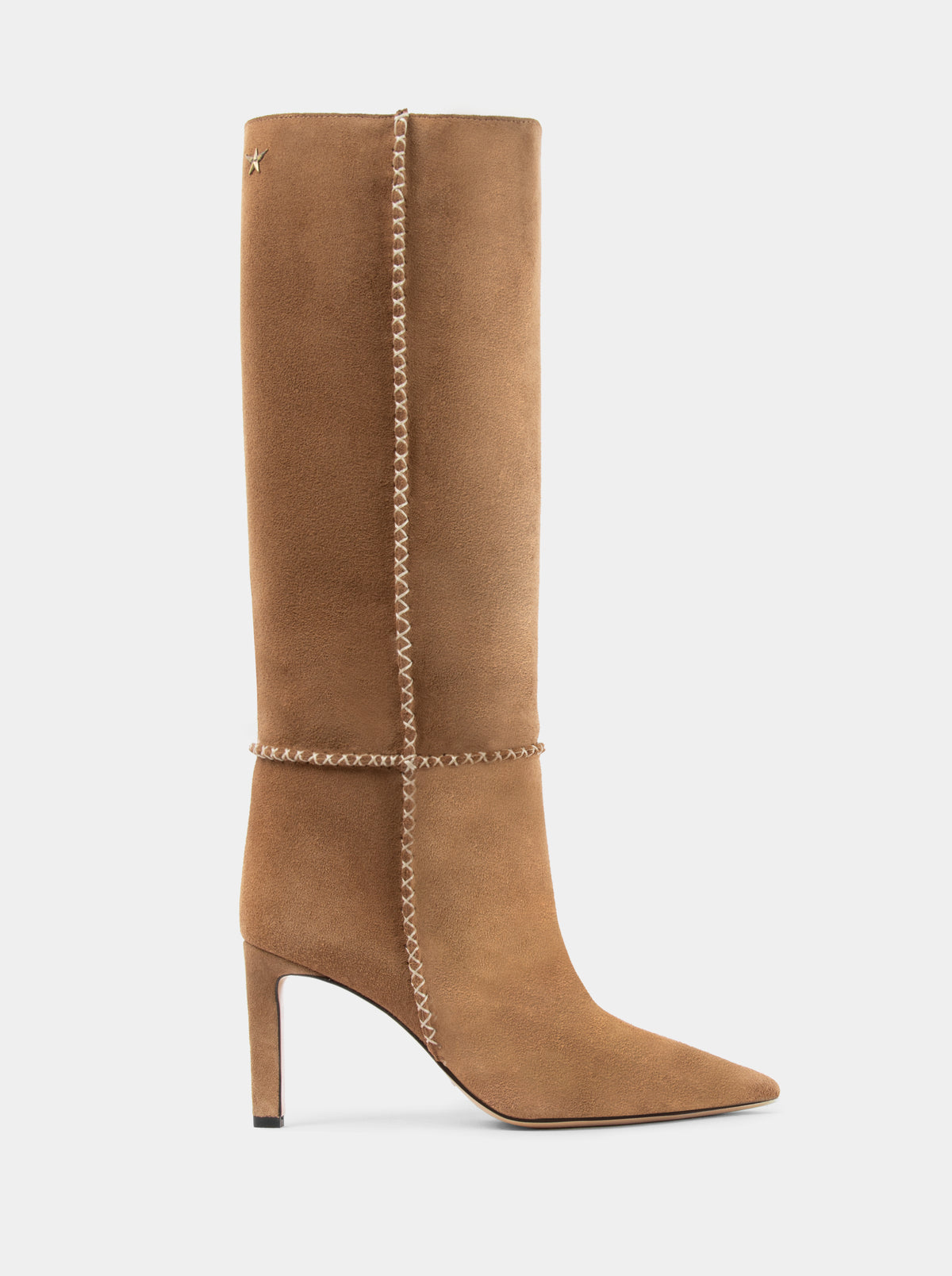 DELINA BLACK LEATHER BOOTS