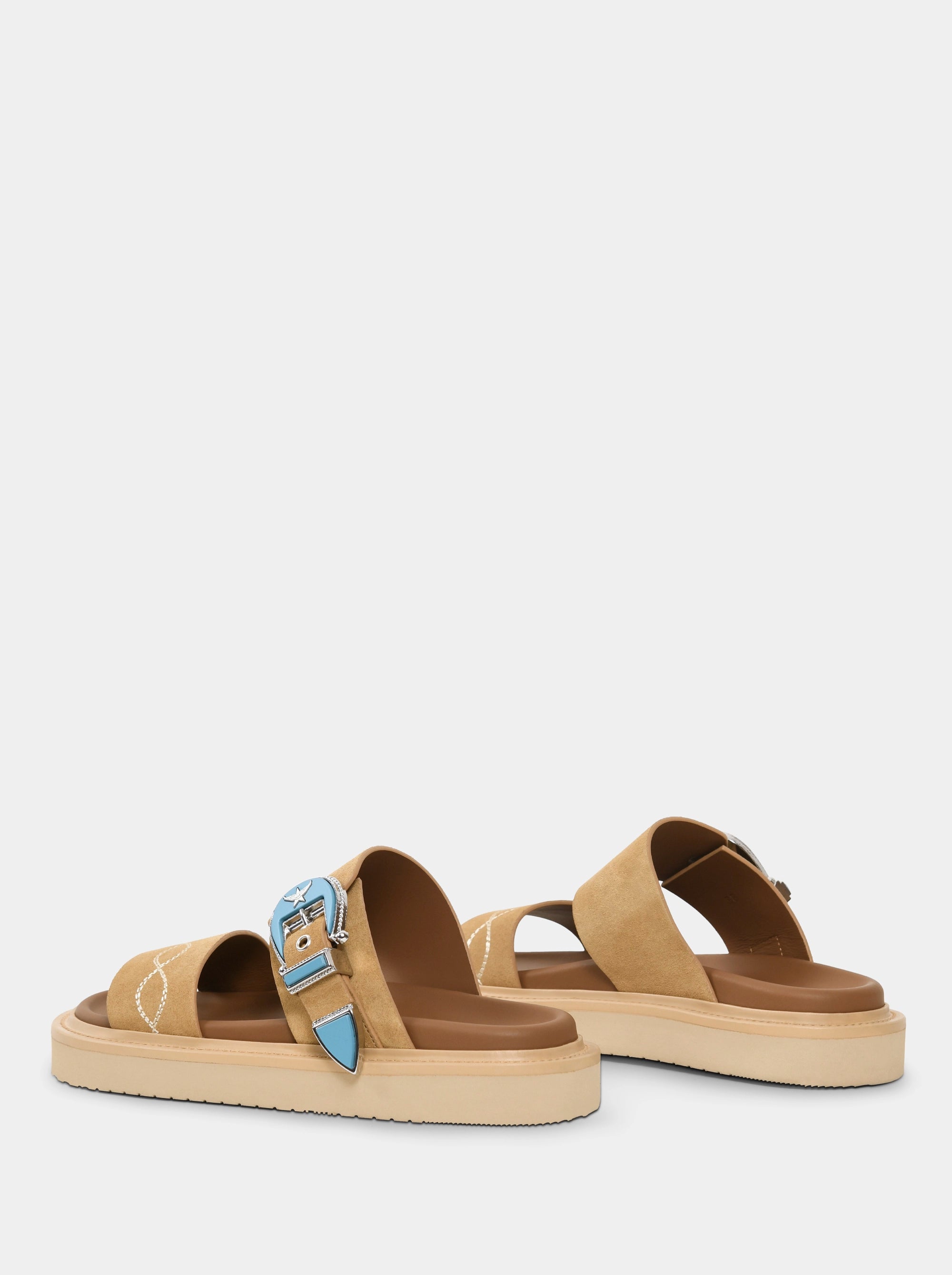 SIENNA CAMEL SUEDE SLIPPERS