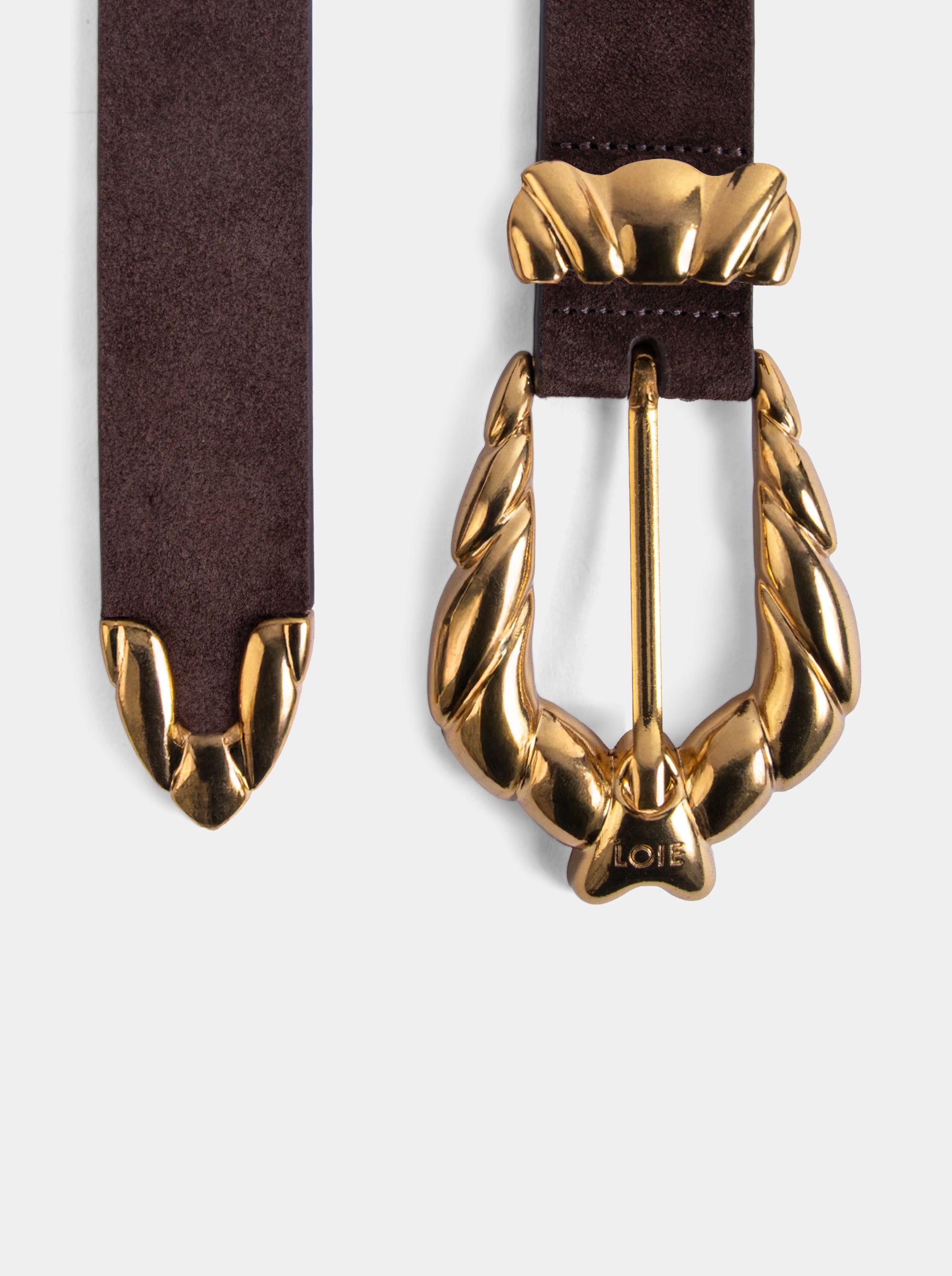 SOFIE BROWN GL SUEDE BELT