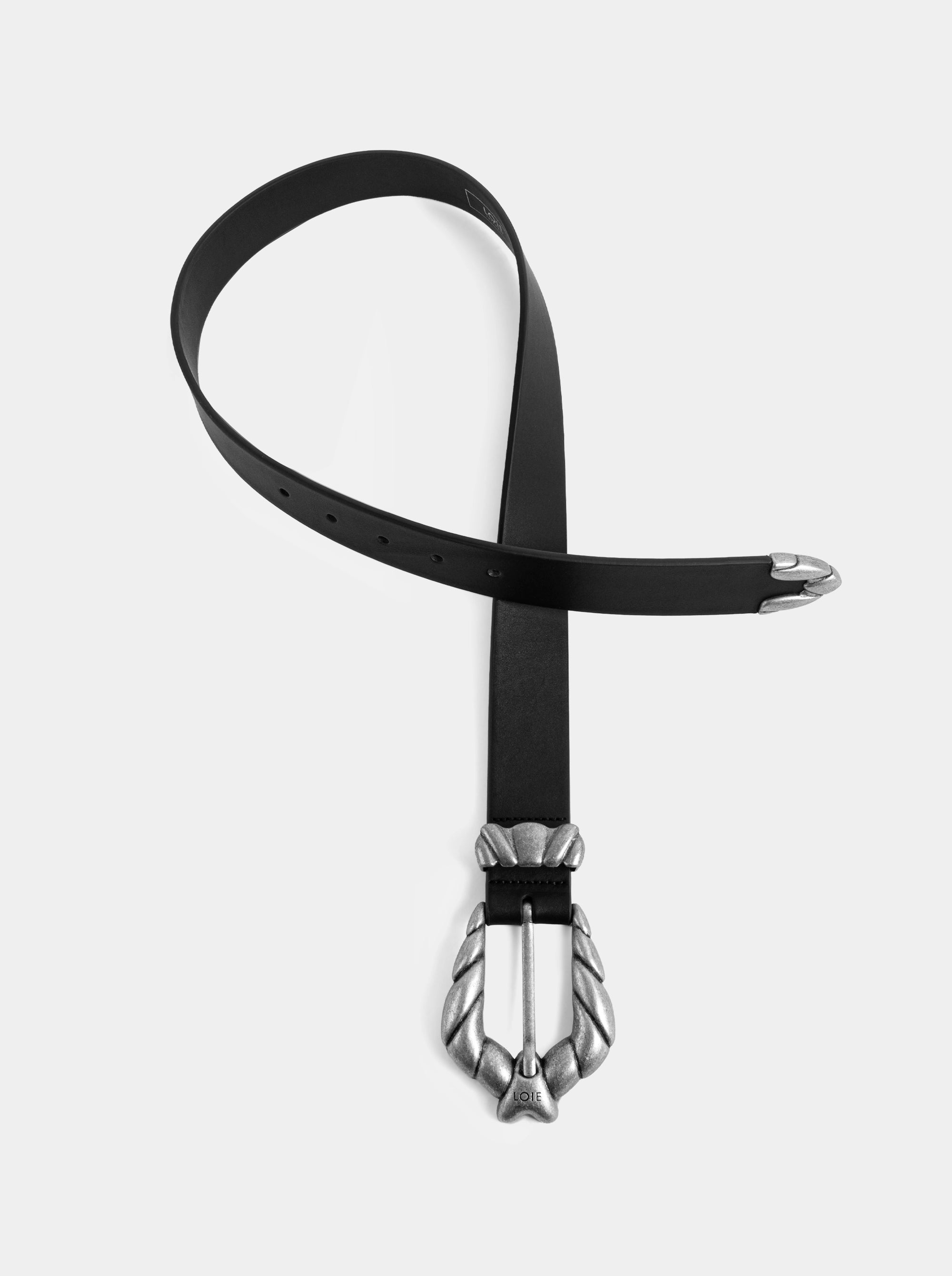 SOFIE BLACK LEATHER BELT