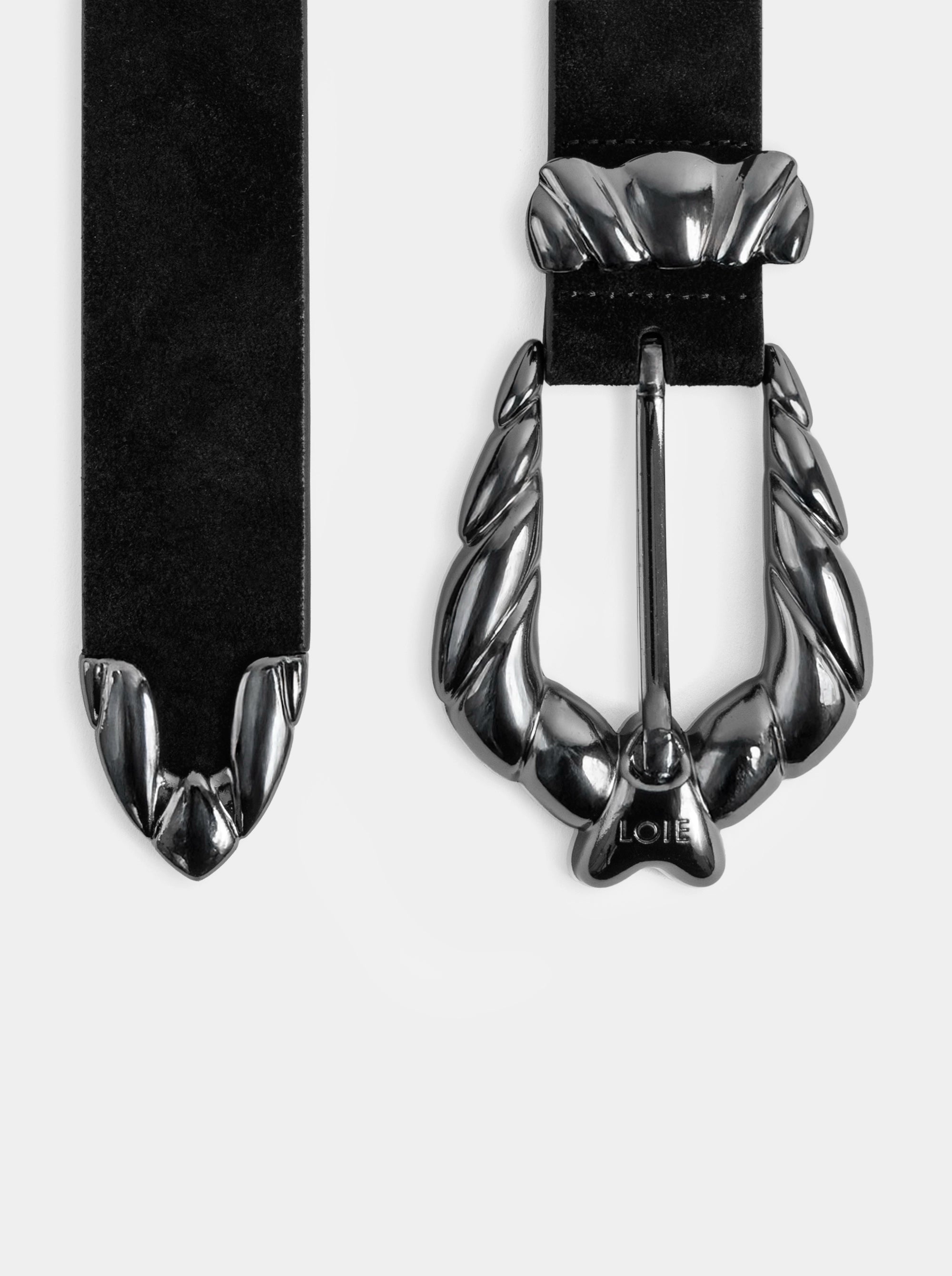 SOFIE BLACK NK SUEDE BELT