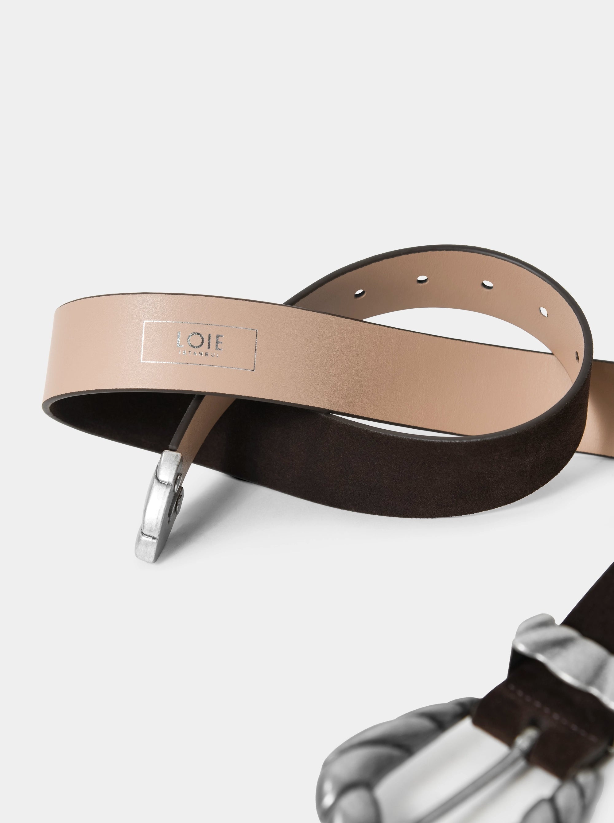 SOFIE BROWN SUEDE BELT