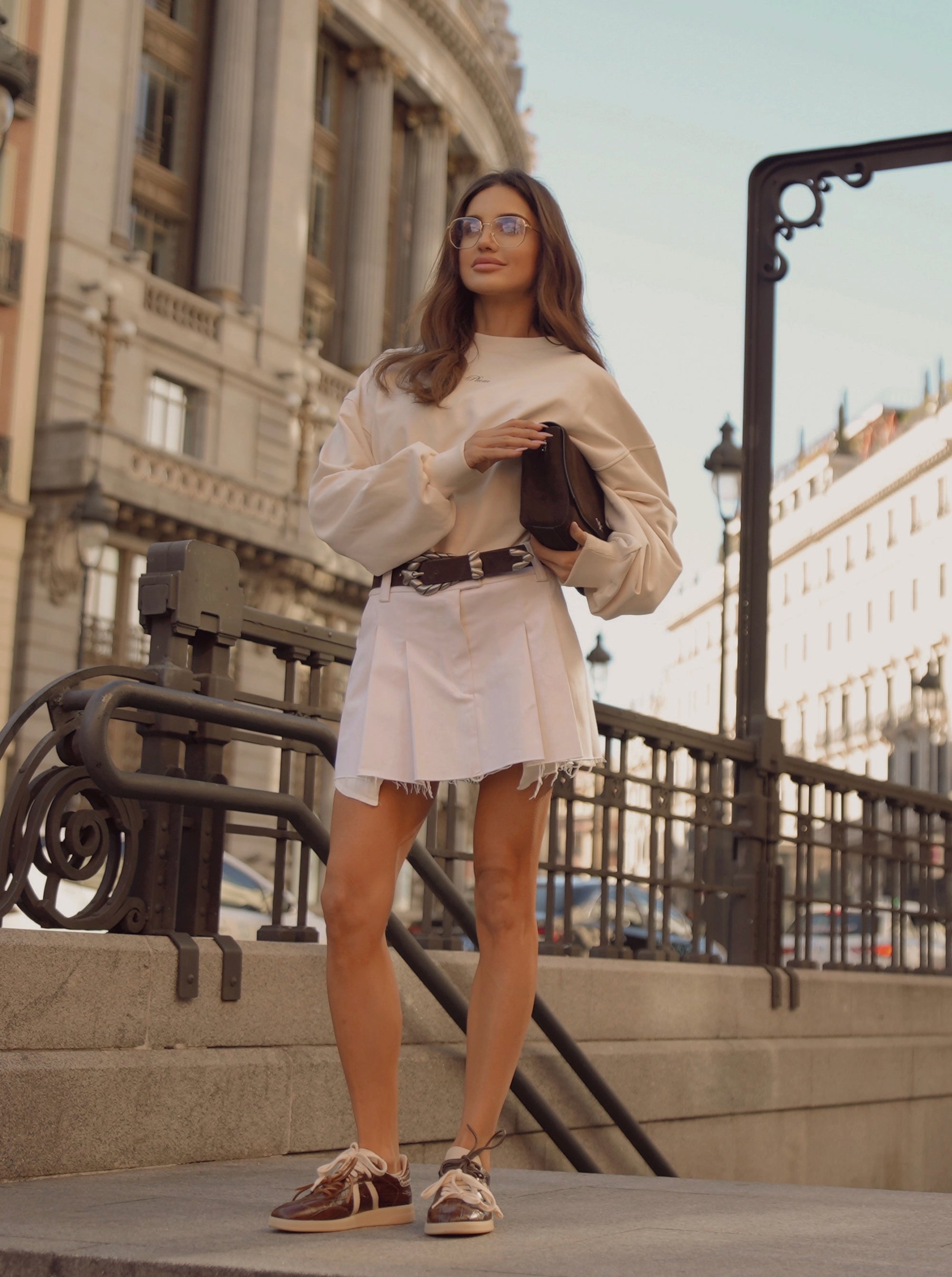 SOFIE BROWN SUEDE BELT