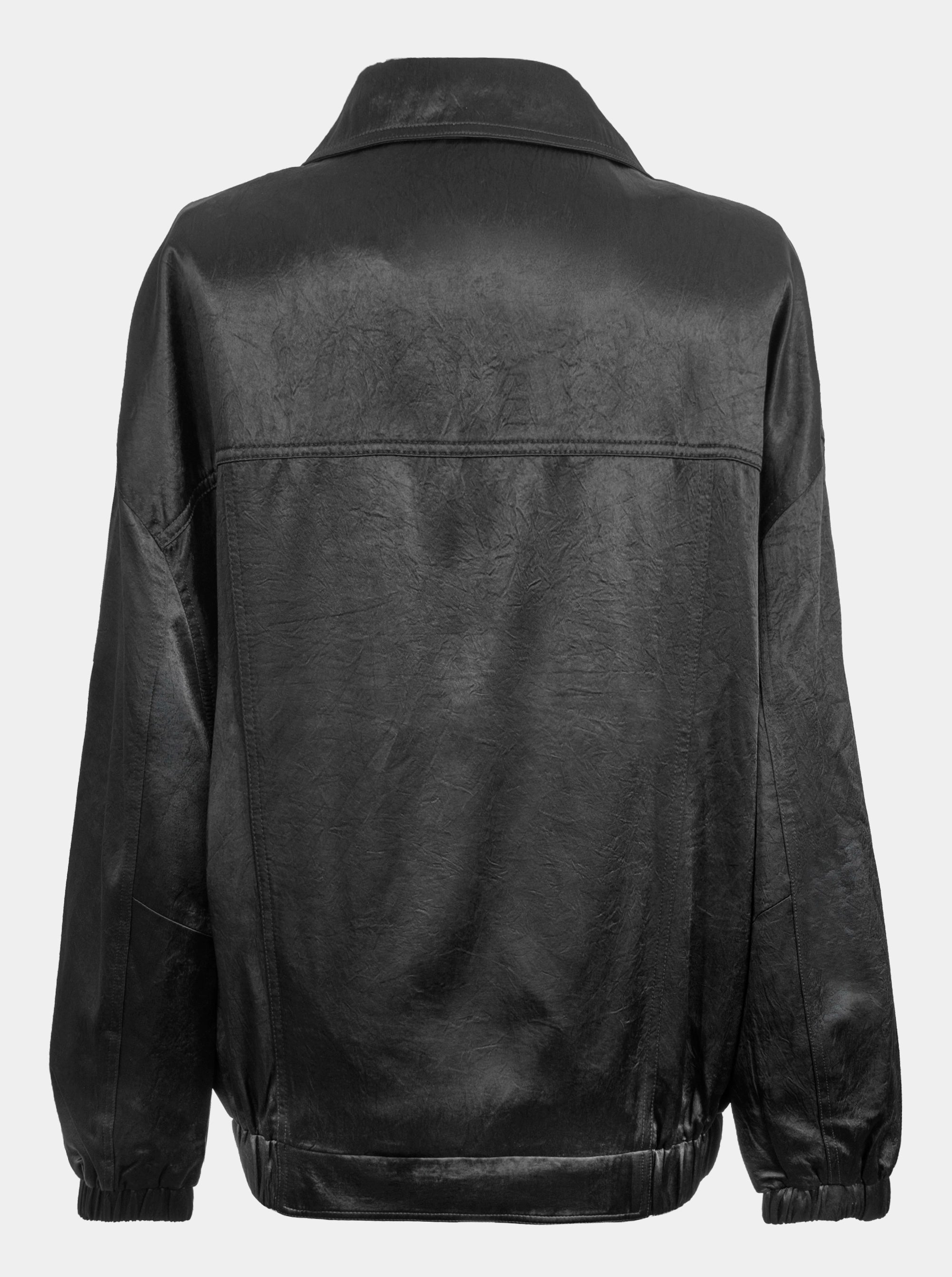 BLACK SATIN JACKET
