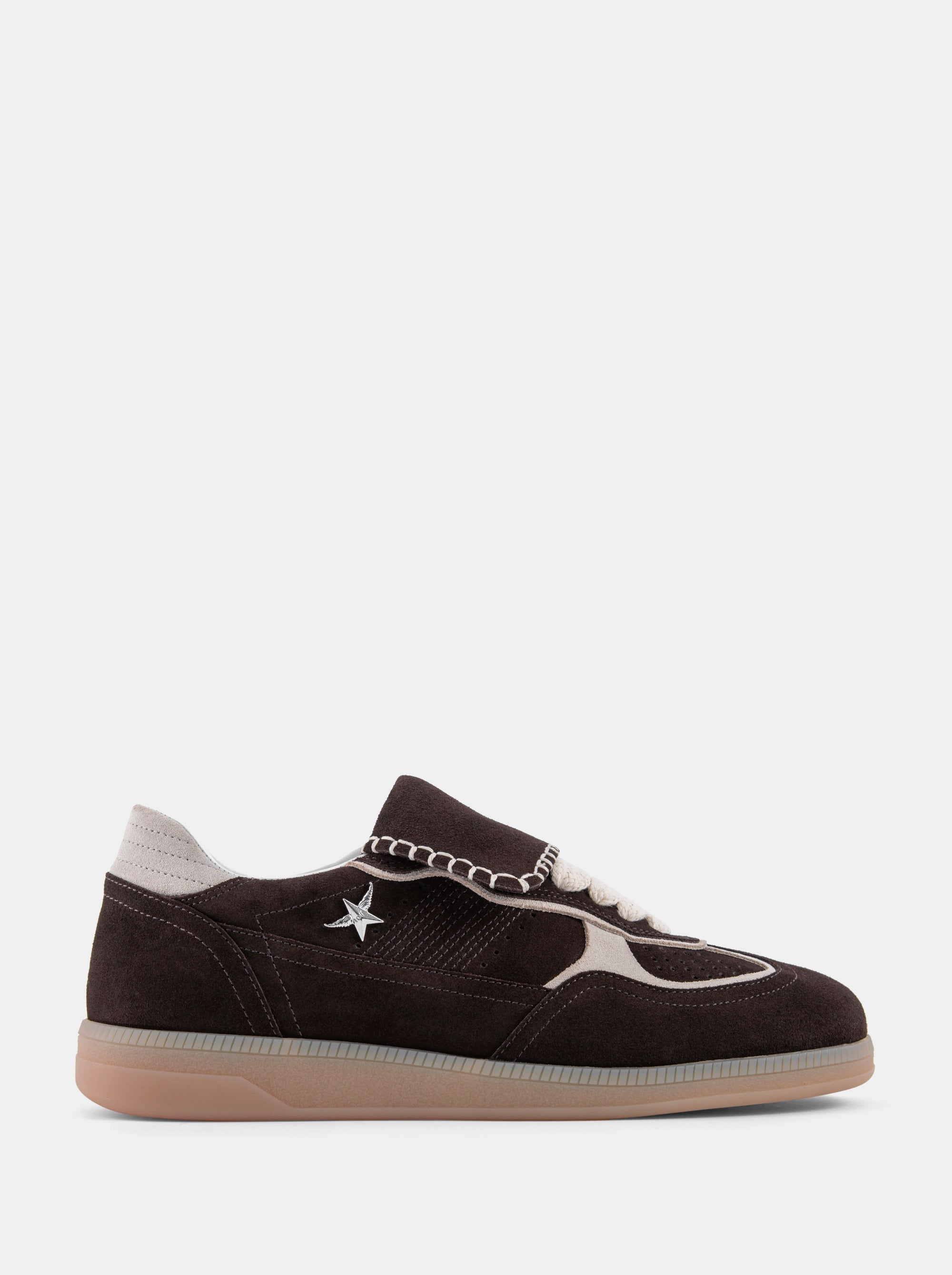 STELLA BROWN SUEDE SNEAKERS