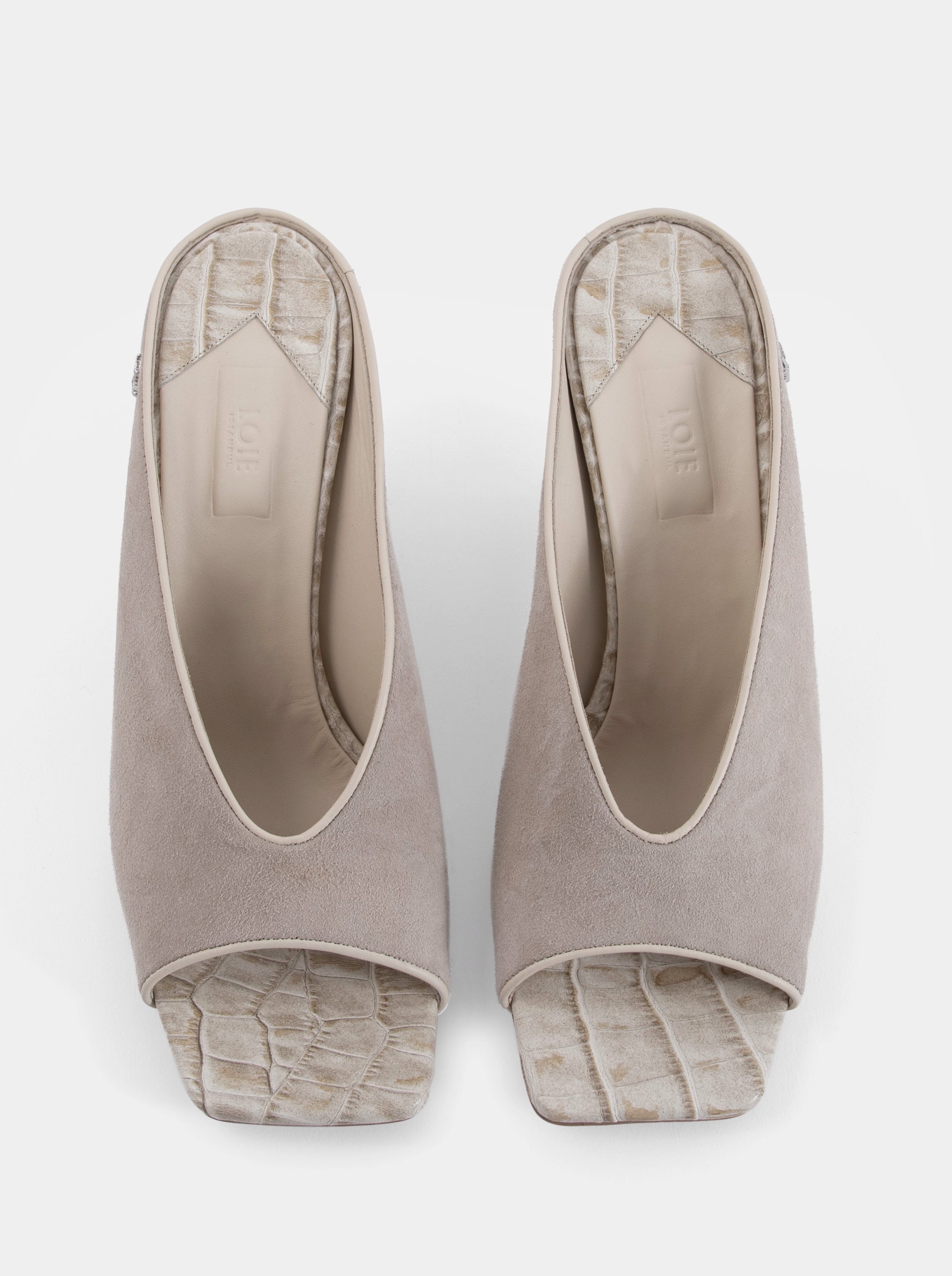 STRATEGY TABACCO SUEDE SANDALS