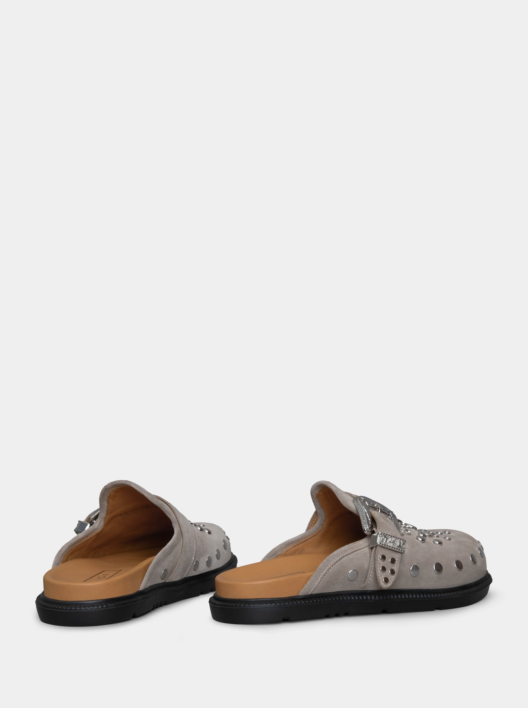 SUN MINK SUEDE MULES SLIPPERS