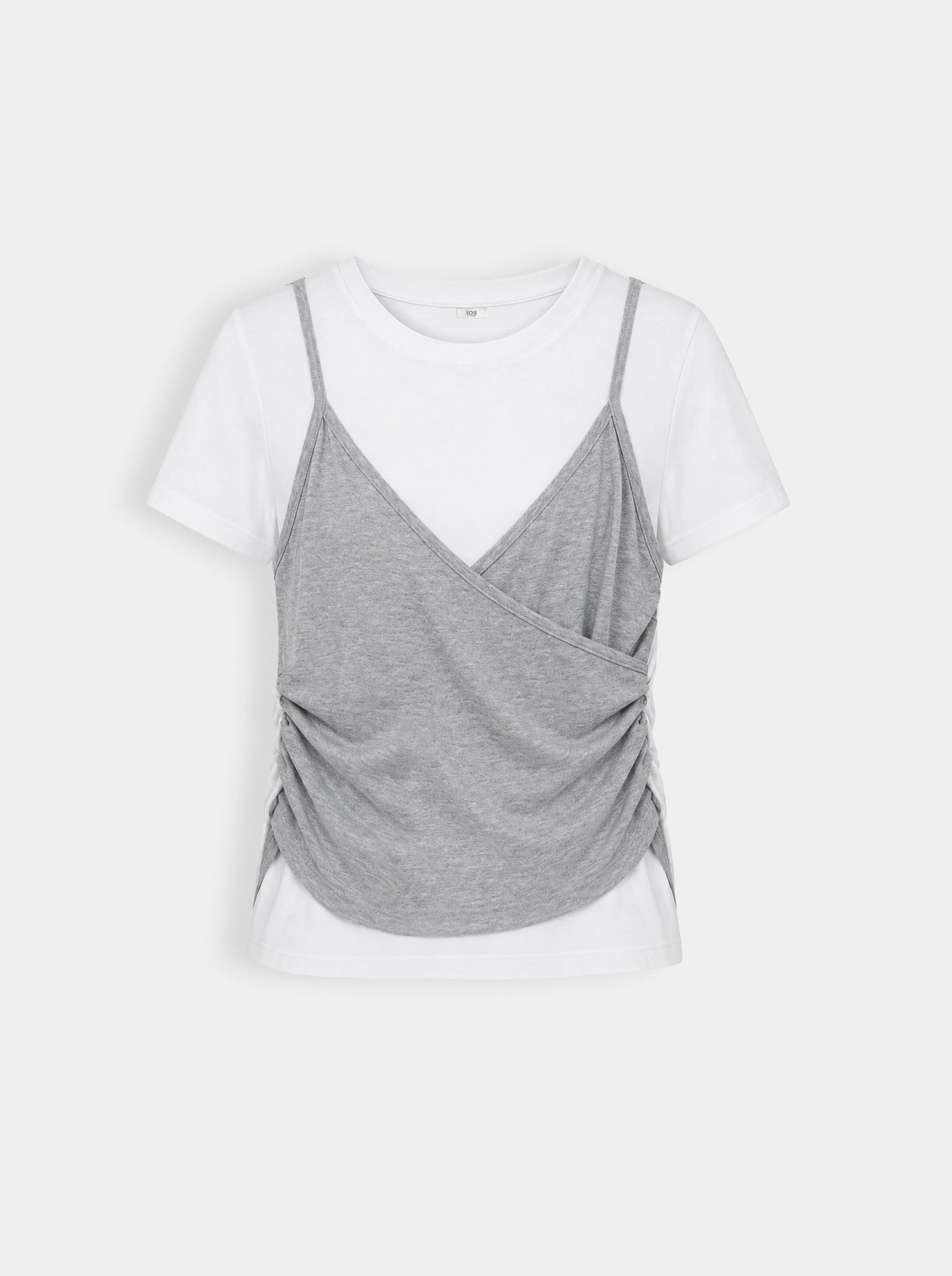 TX-64 WHITE GRAY T-SHIRT