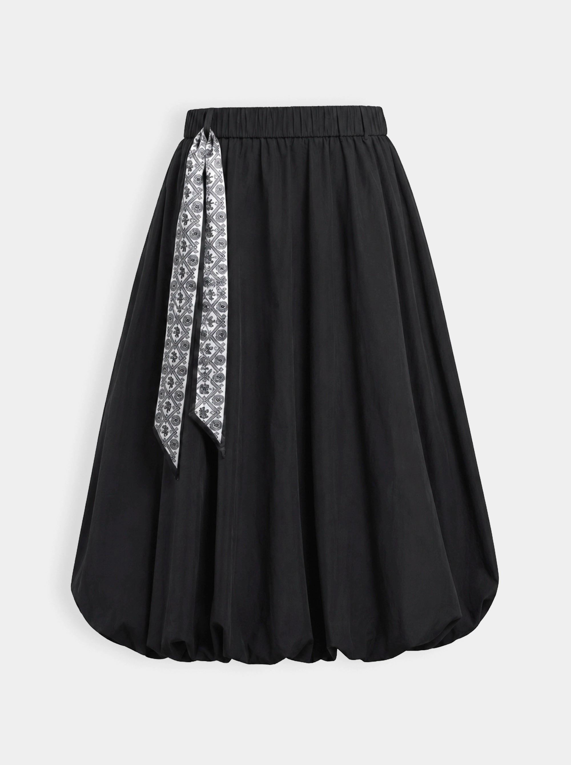 TX-48 BLACK BALLOON SKIRT