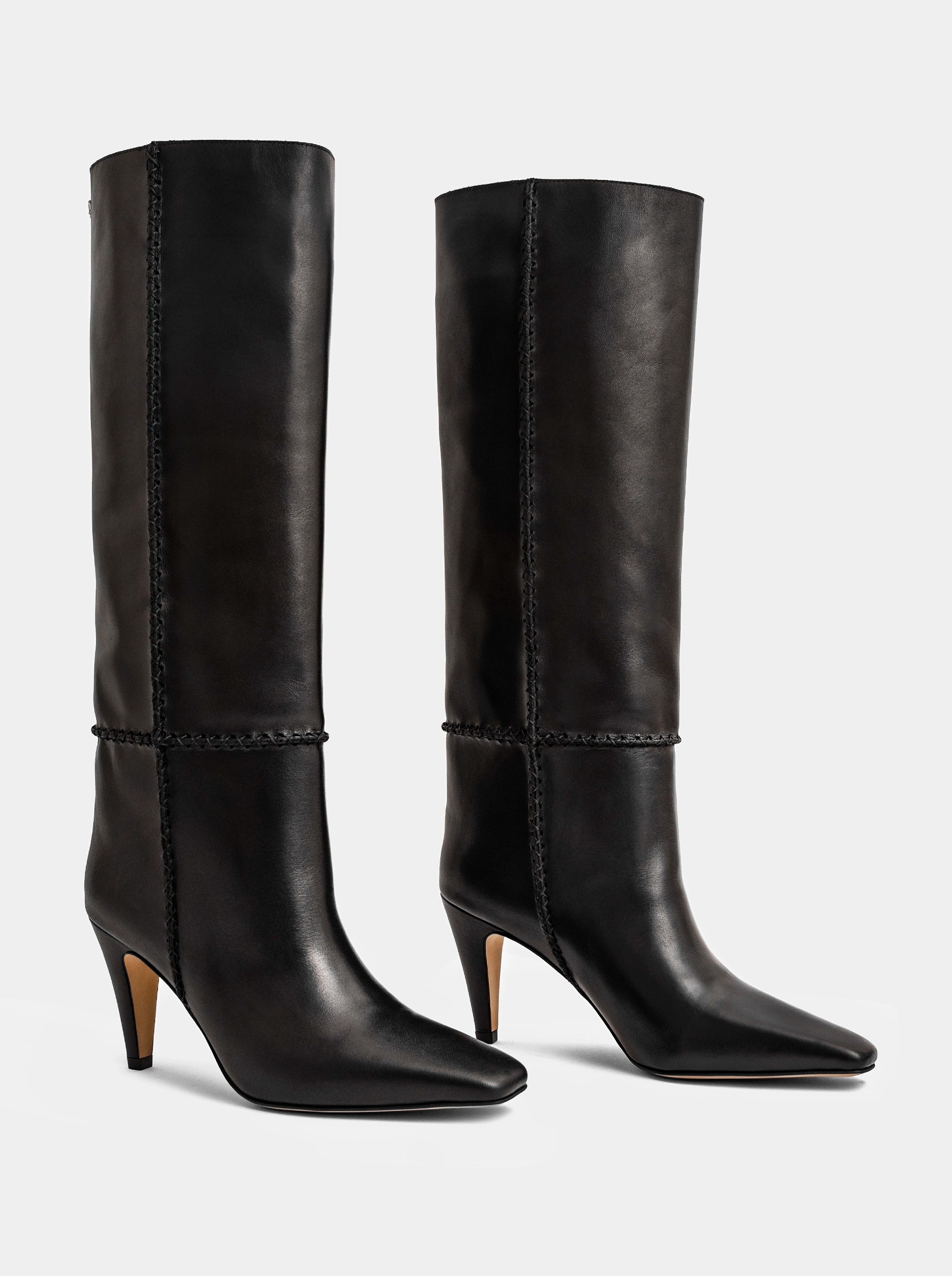 TIMES BLACK LEATHER BOOTS