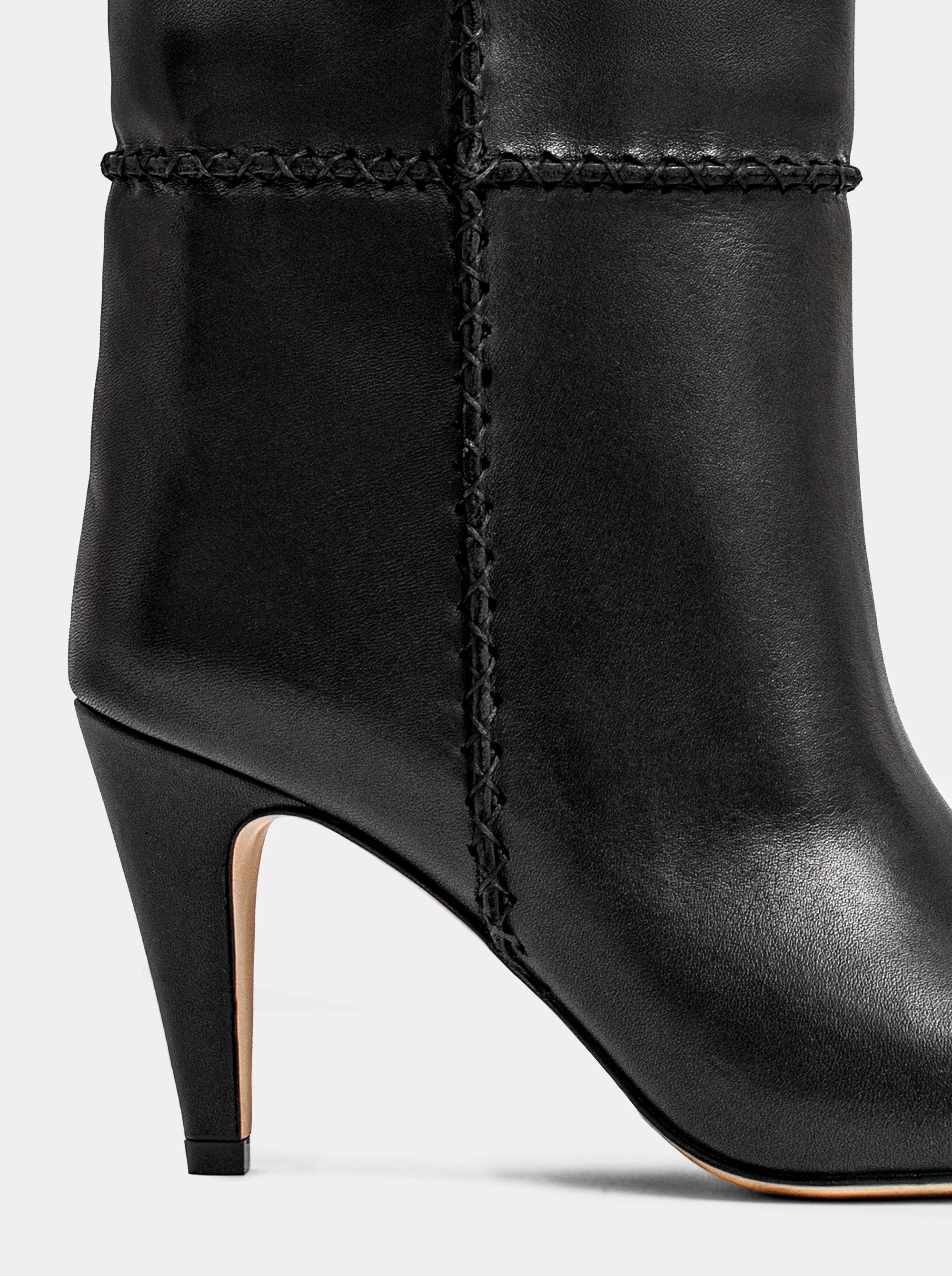 TIMES BLACK LEATHER BOOTS