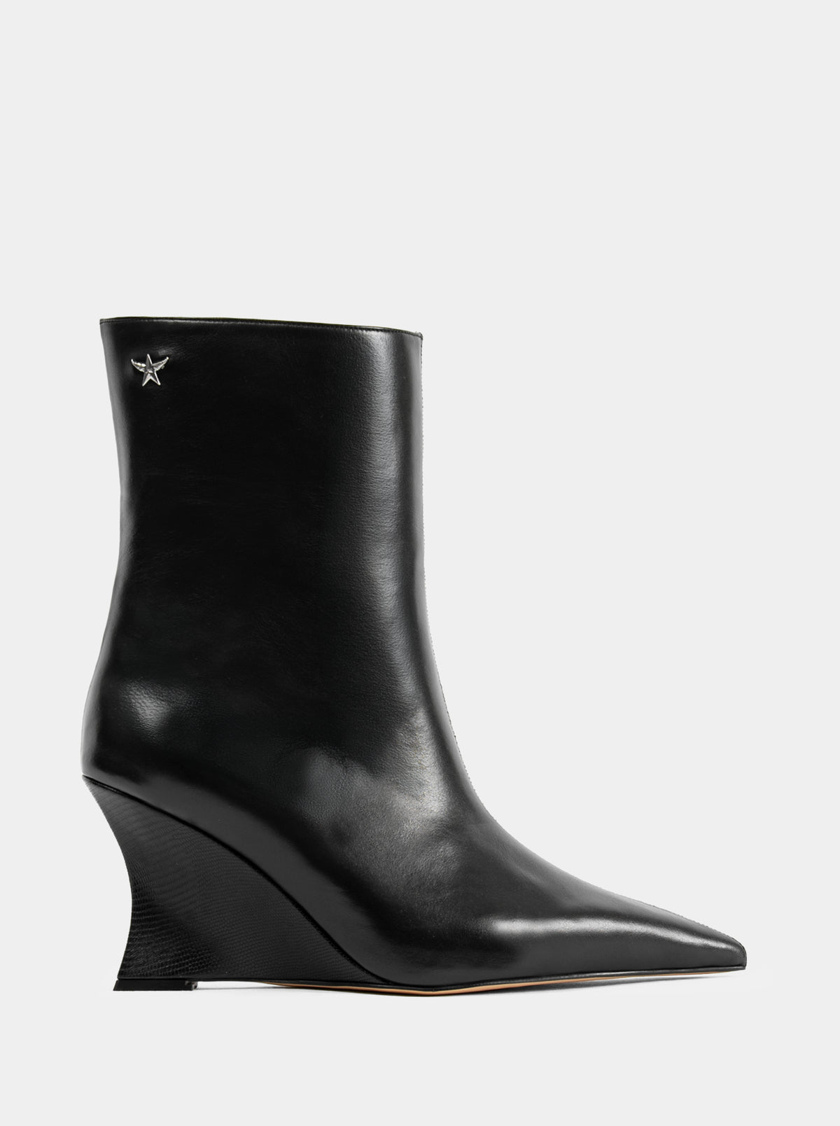 UMA BLACK LEATHER BOOTS
