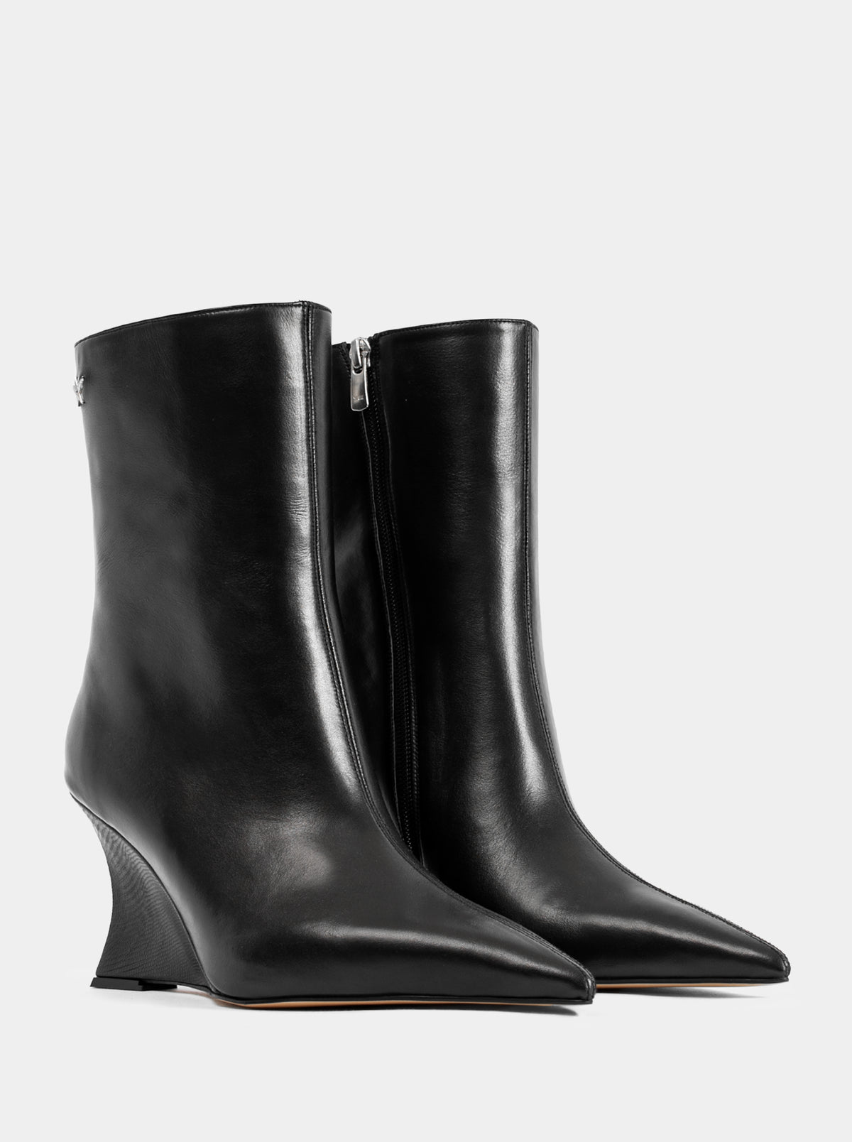 UMA BLACK LEATHER BOOTS