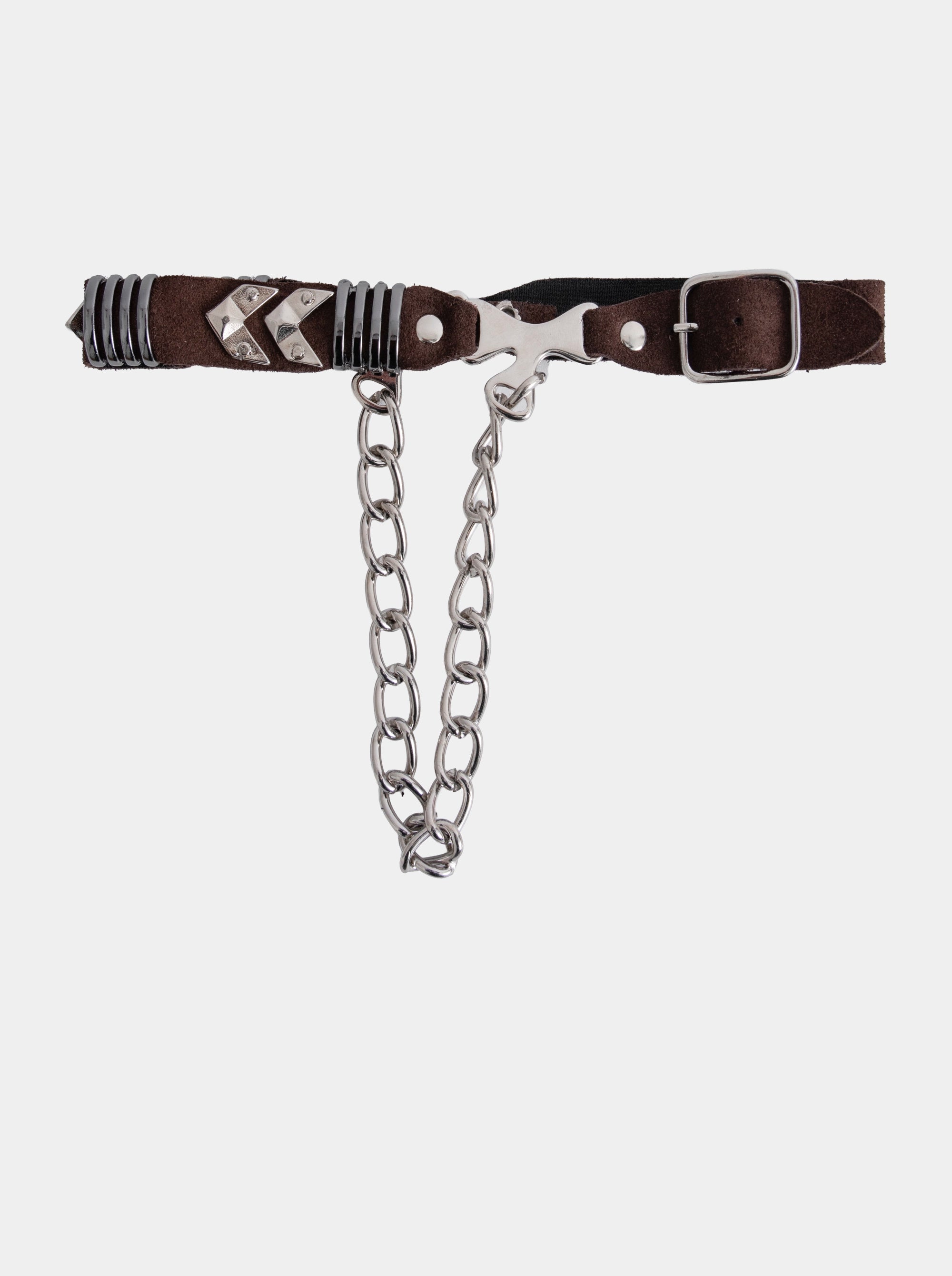 UNIQUE BROWN SUEDE BELT