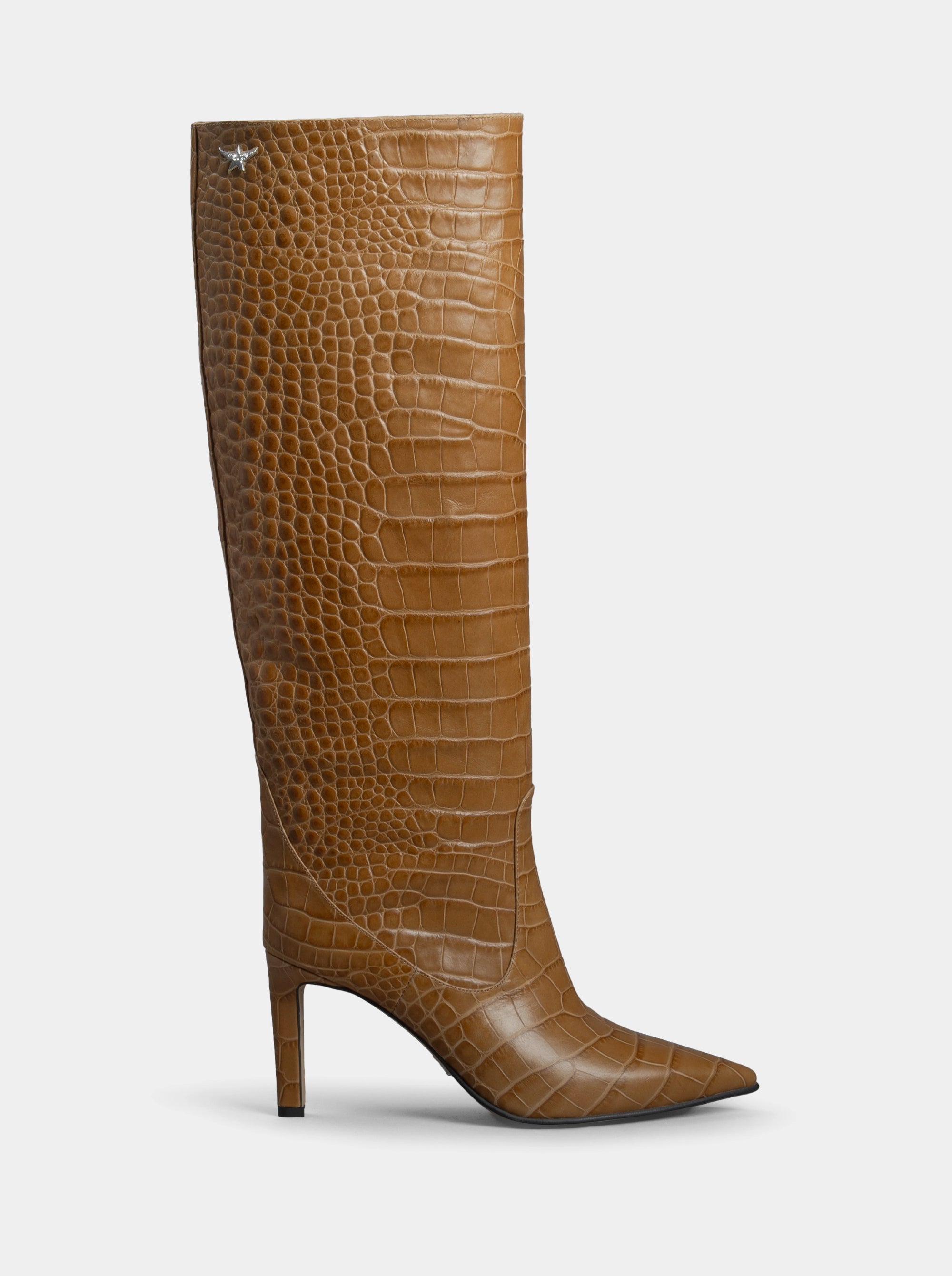 SM-44 VISCA CAMEL CROCO BOOTS