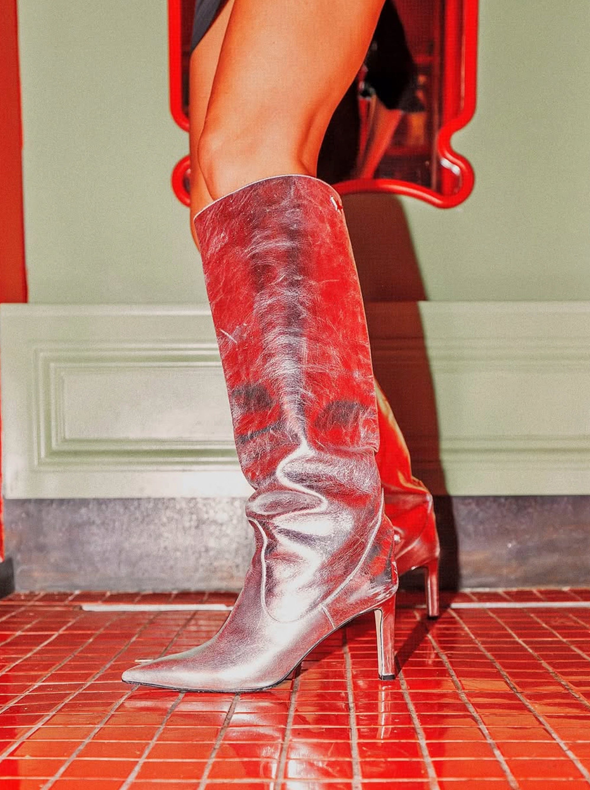VISCA METALLIC LEATHER BOOTS