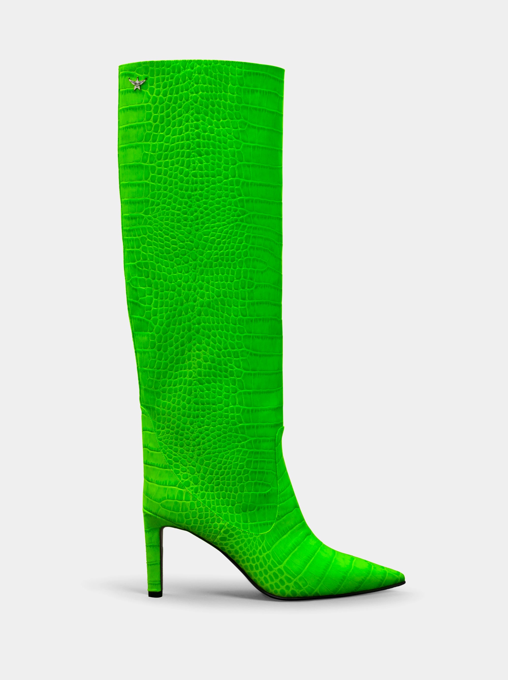 VISCA GREEN CROCO BOOTS