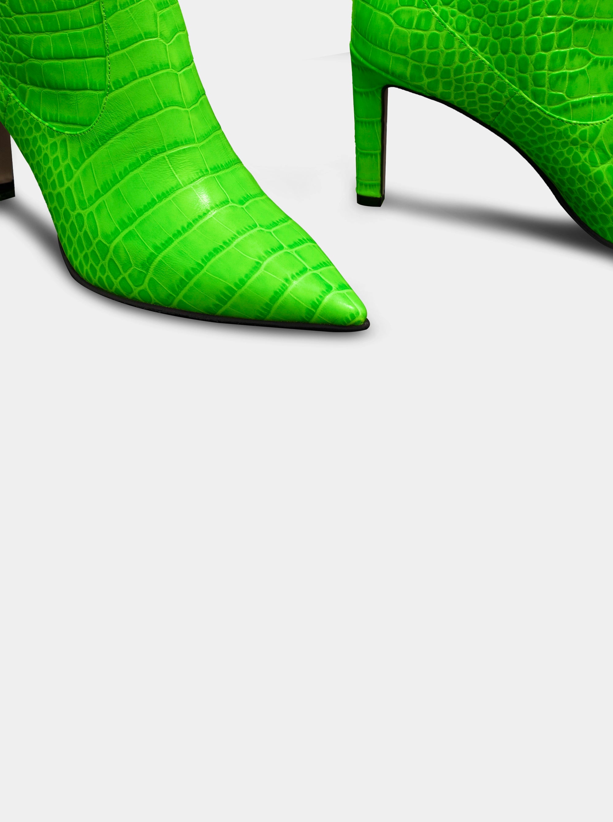VISCA GREEN CROCO BOOTS