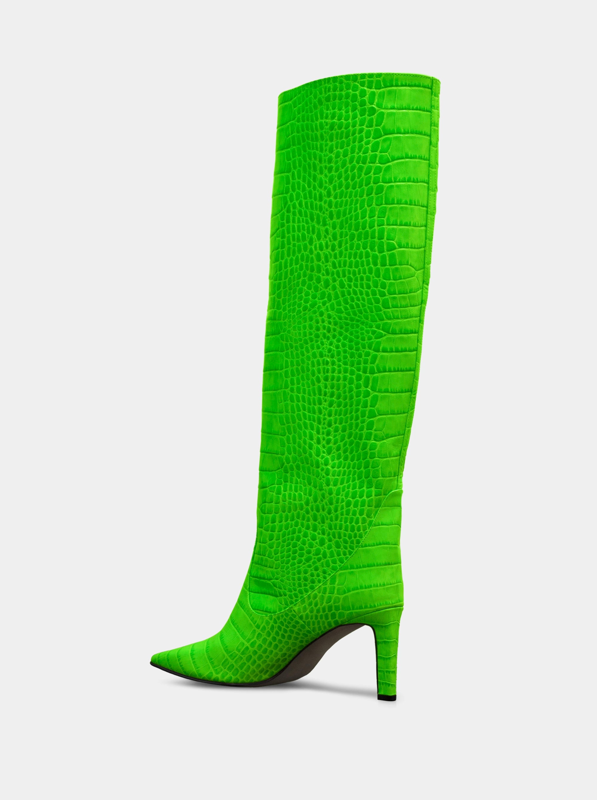 VISCA GREEN CROCO BOOTS