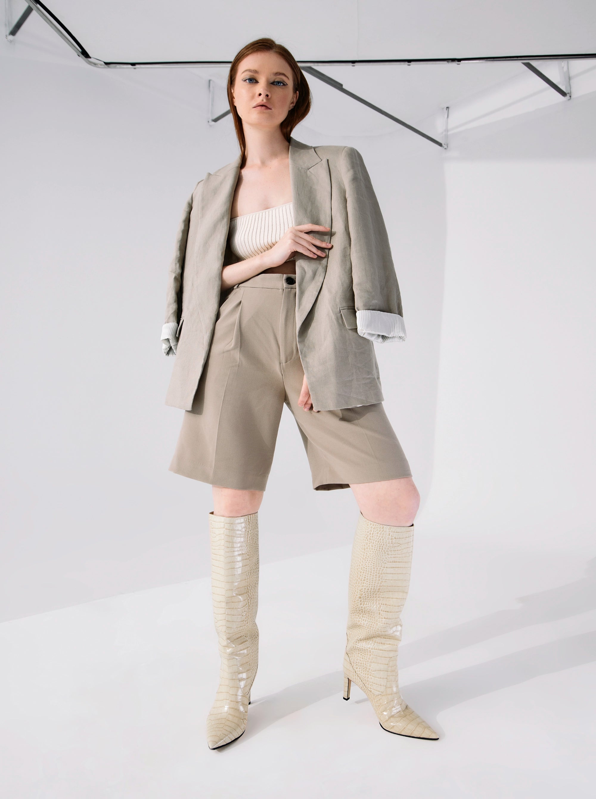 VISCA CAMEL CROCO BOOTS