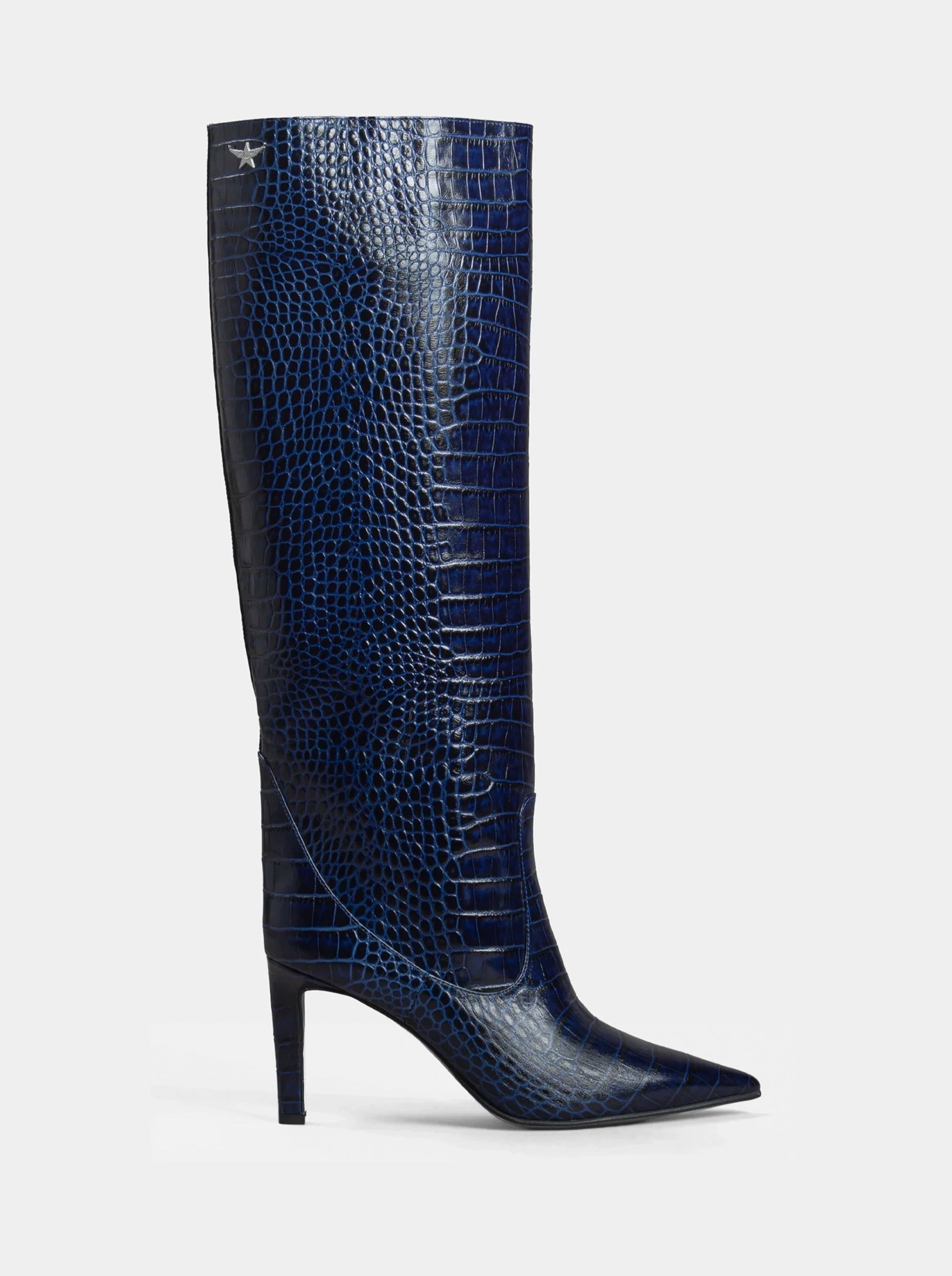 SM-93 VISCA NAVY CROCO BOOTS