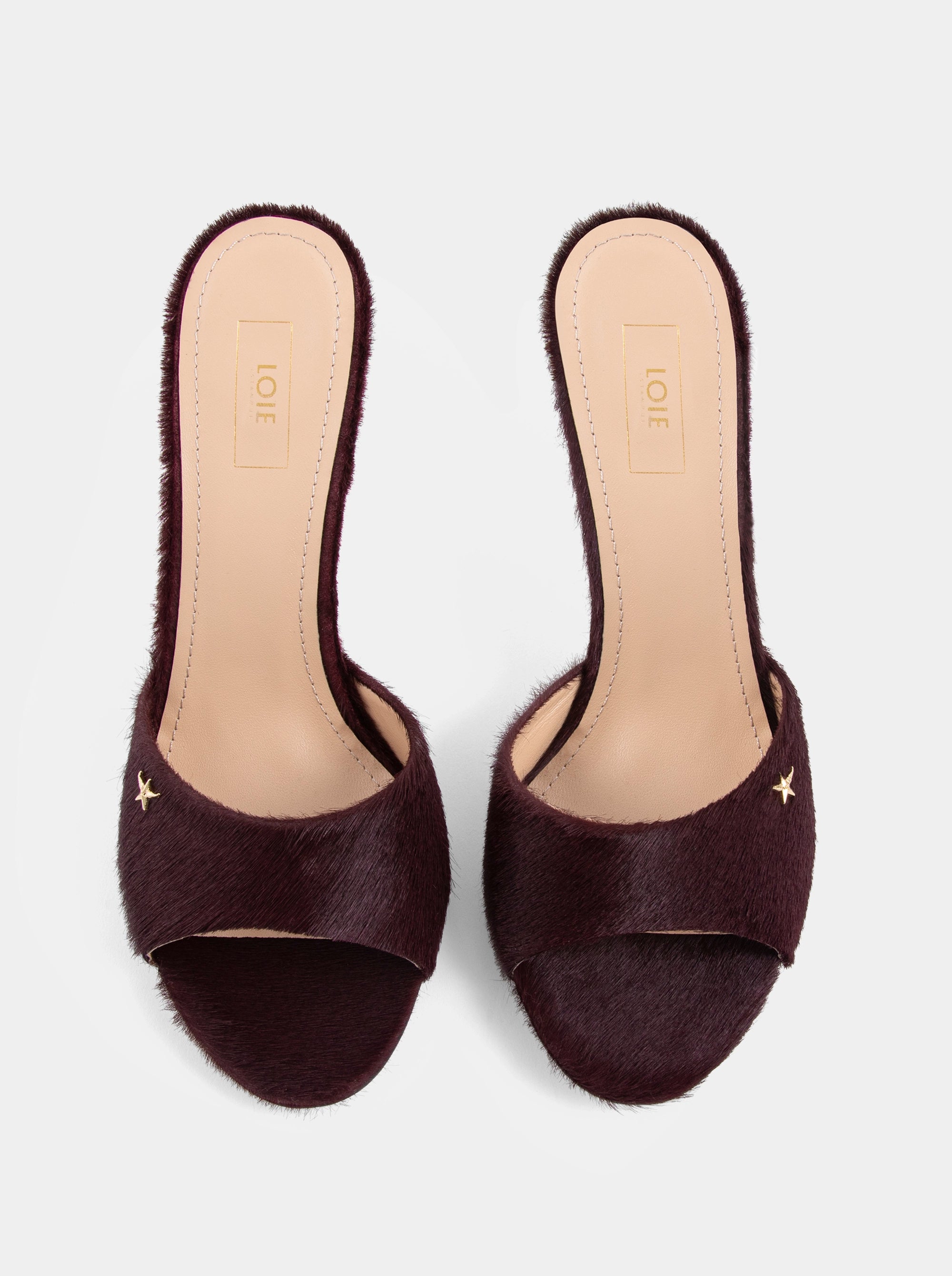 WANDER BURGUNDY FOAL SLIPPERS